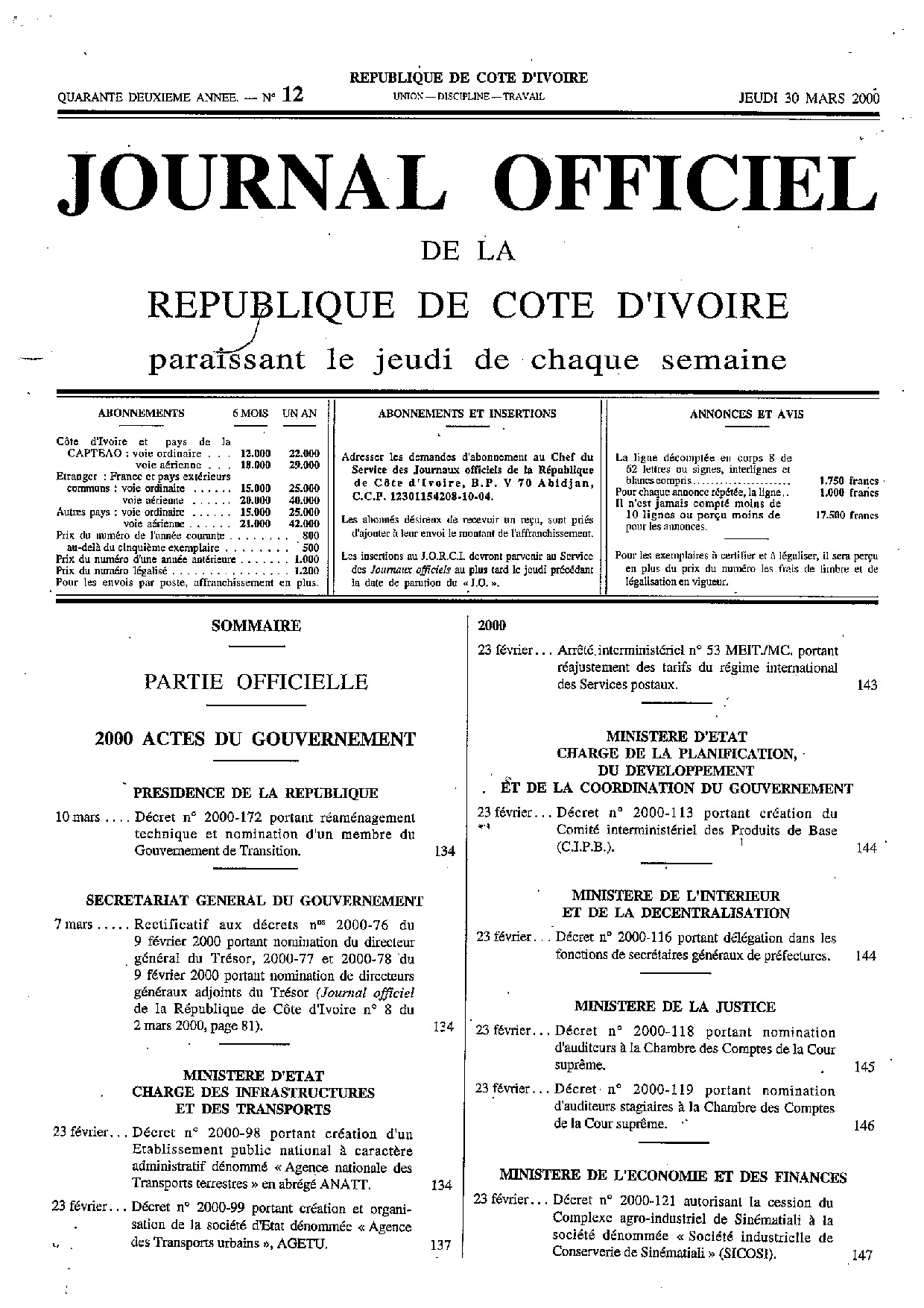 JO 2000-012