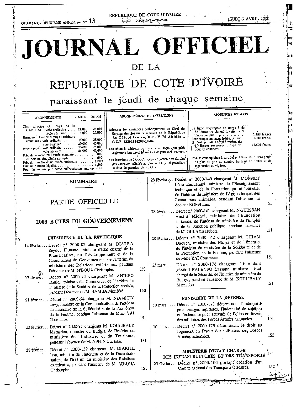 JO 2000-013