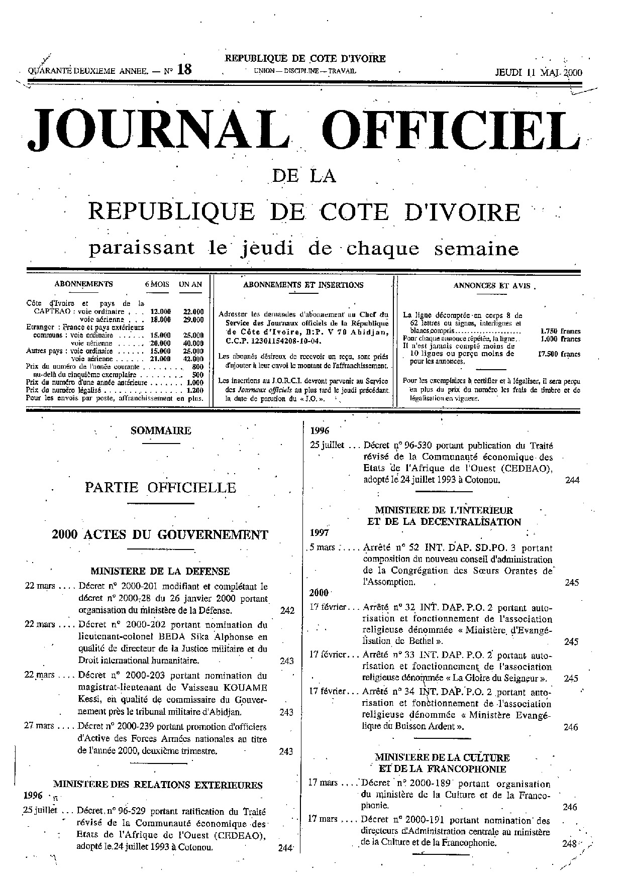 JO 2000-018