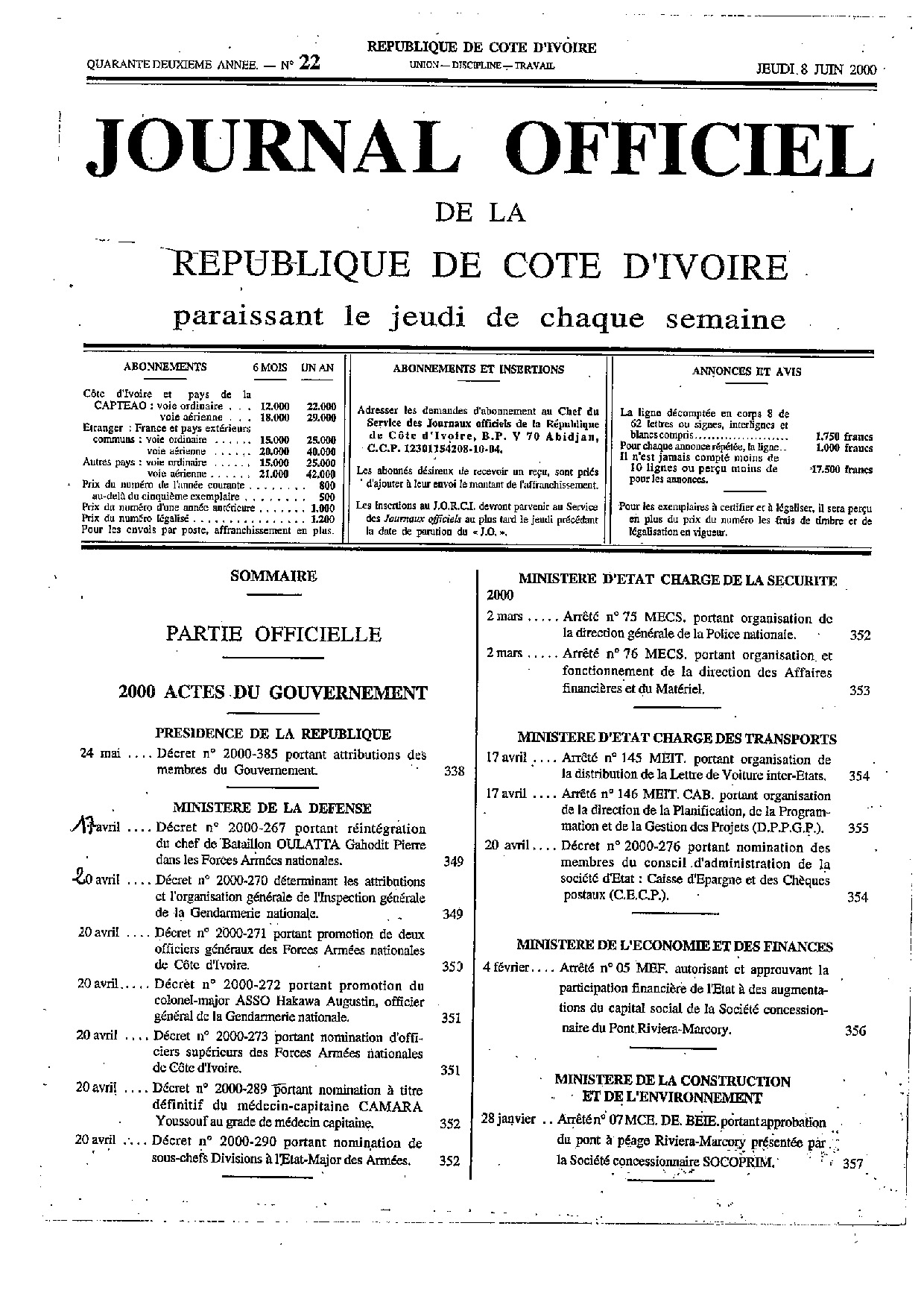 JO 2000-022
