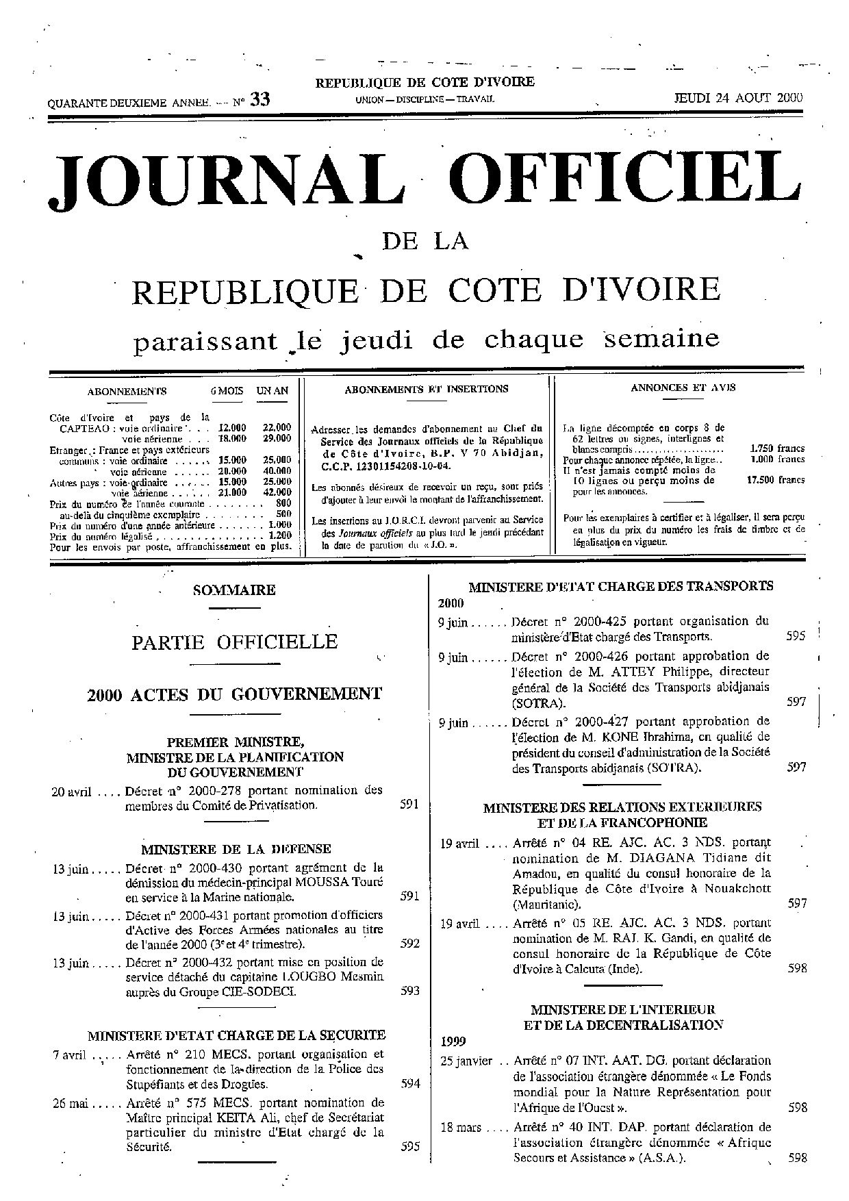JO 2000-033