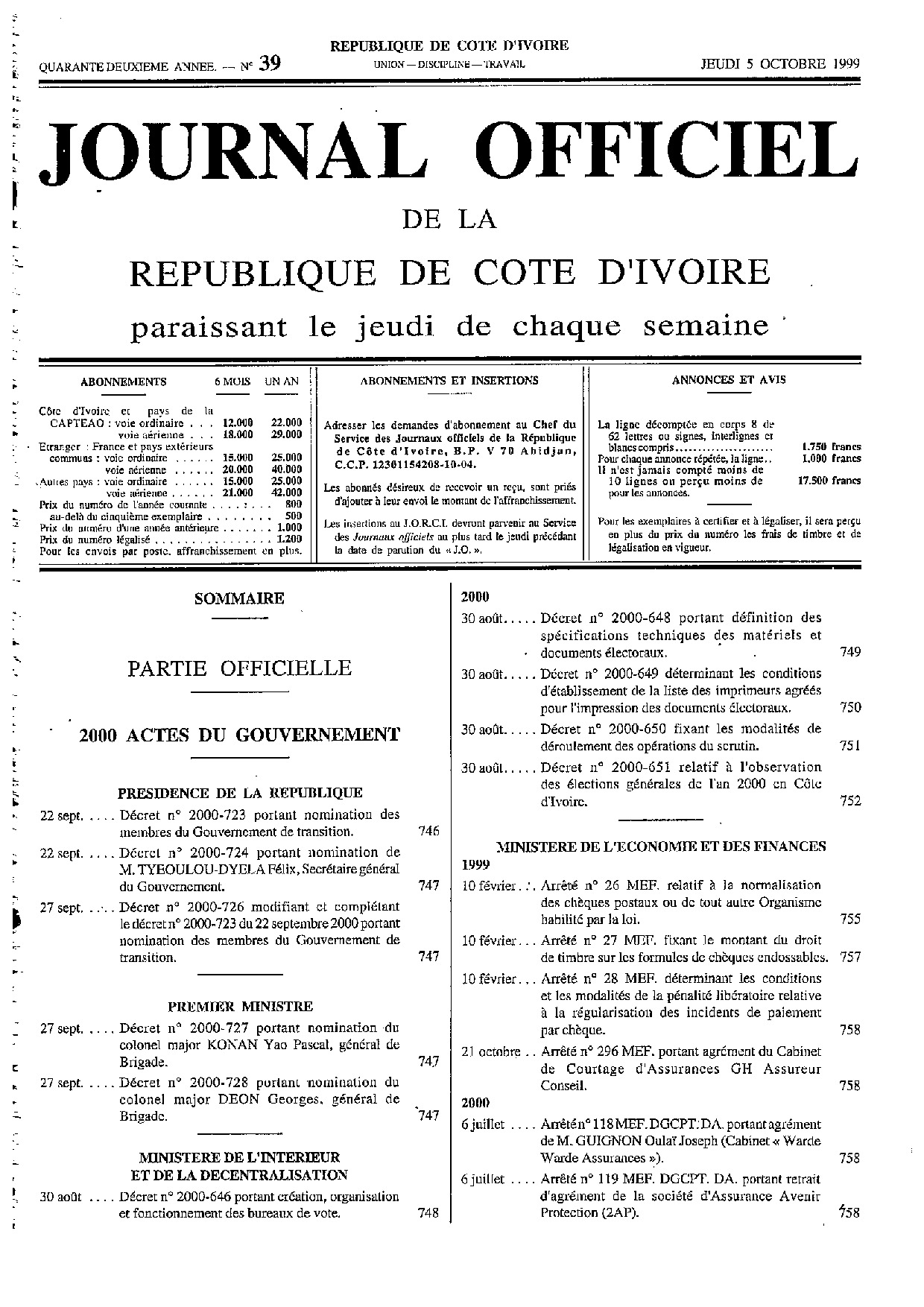 JO 2000-039