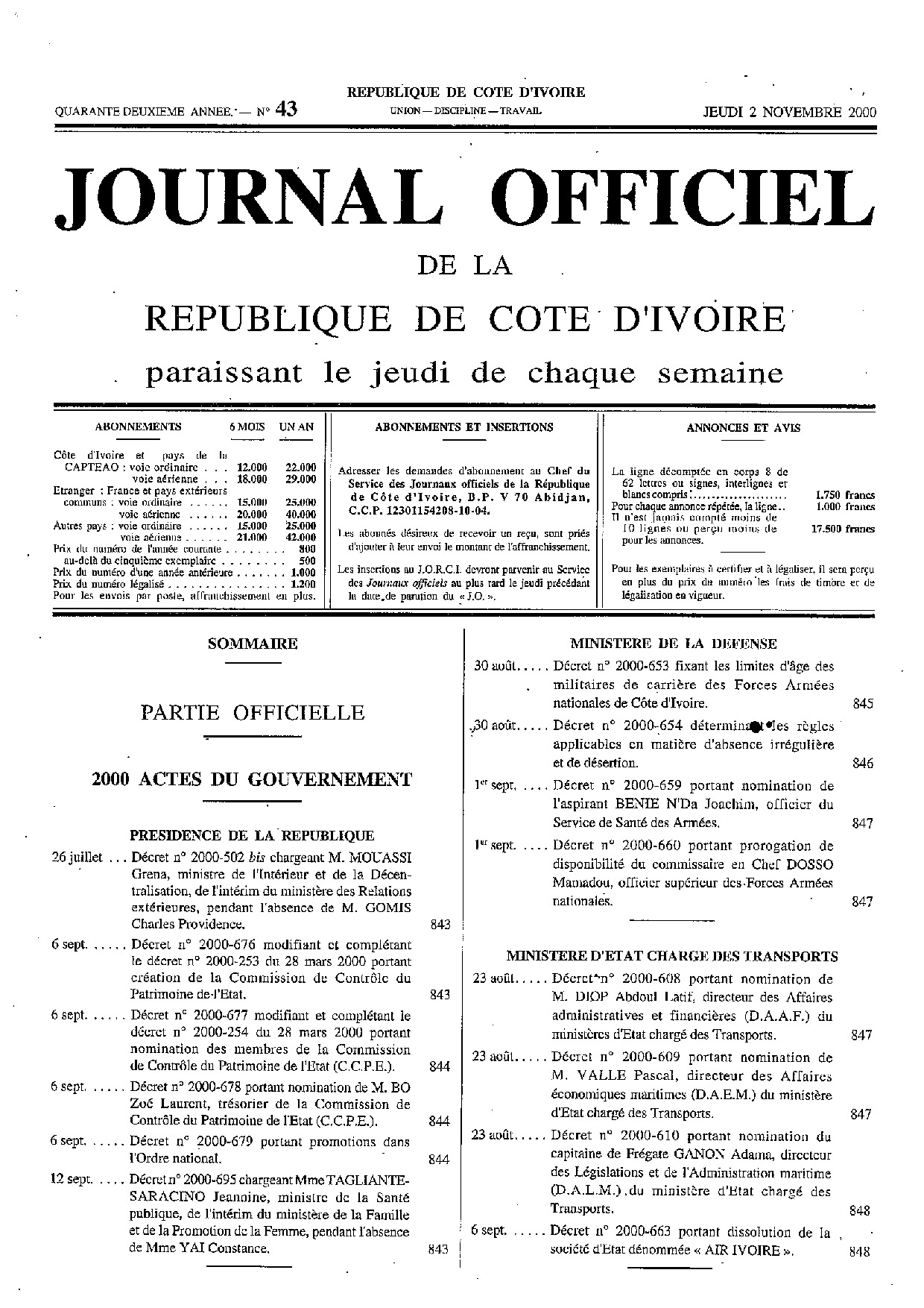 JO 2000-043