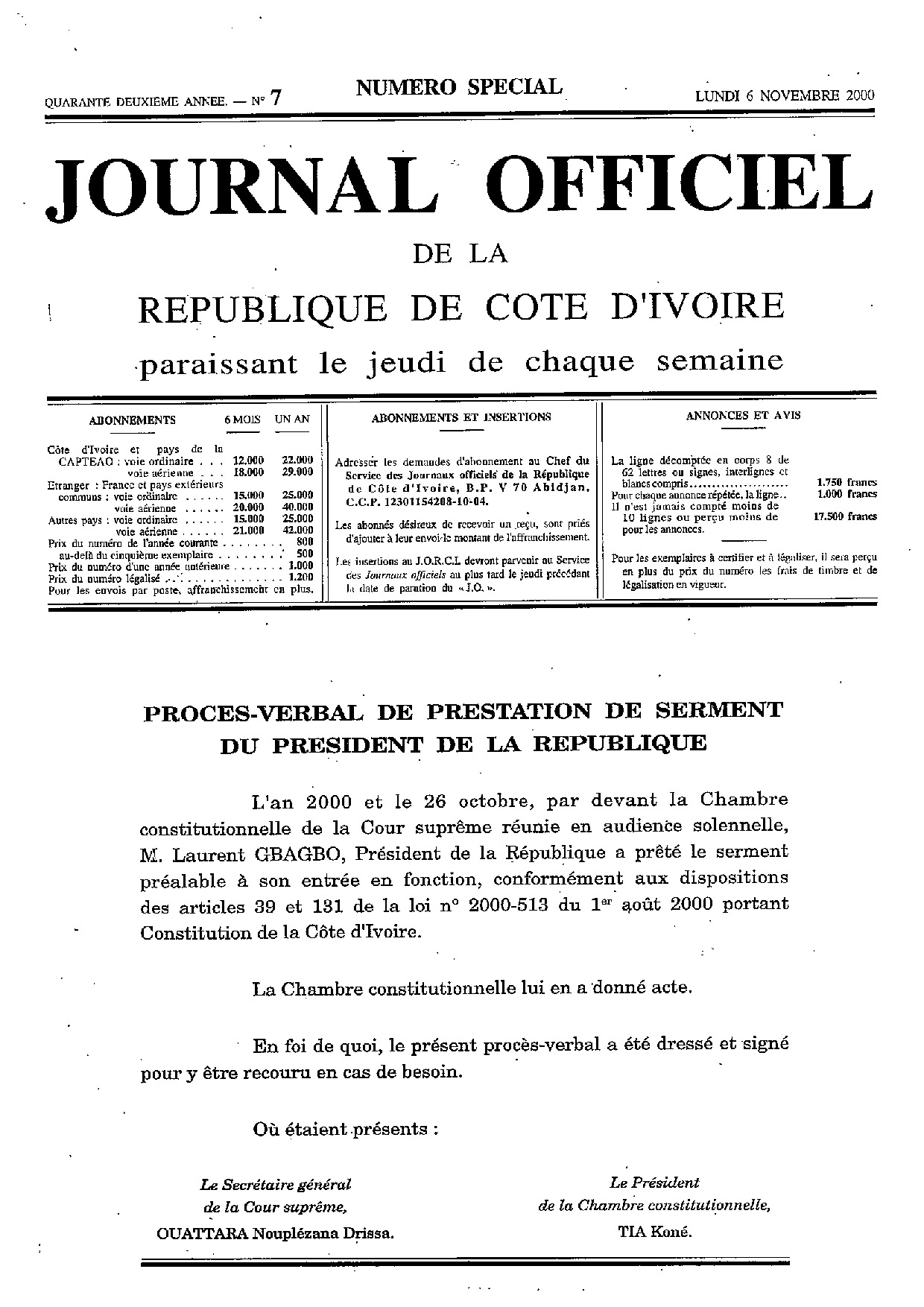 JO 2000-007