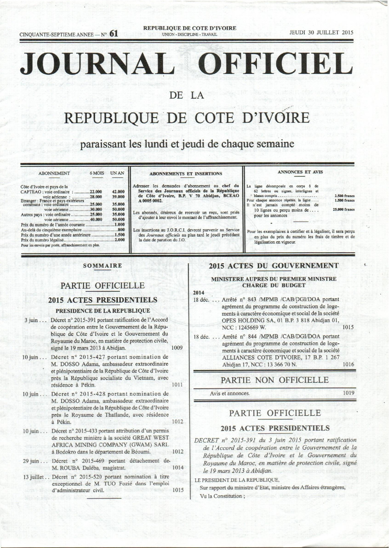 JO 2015-061
