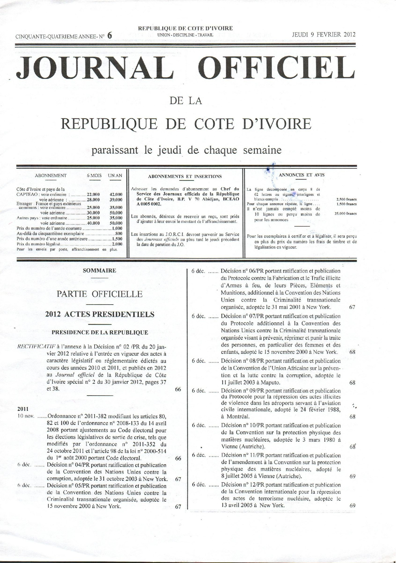 JO 2012-006