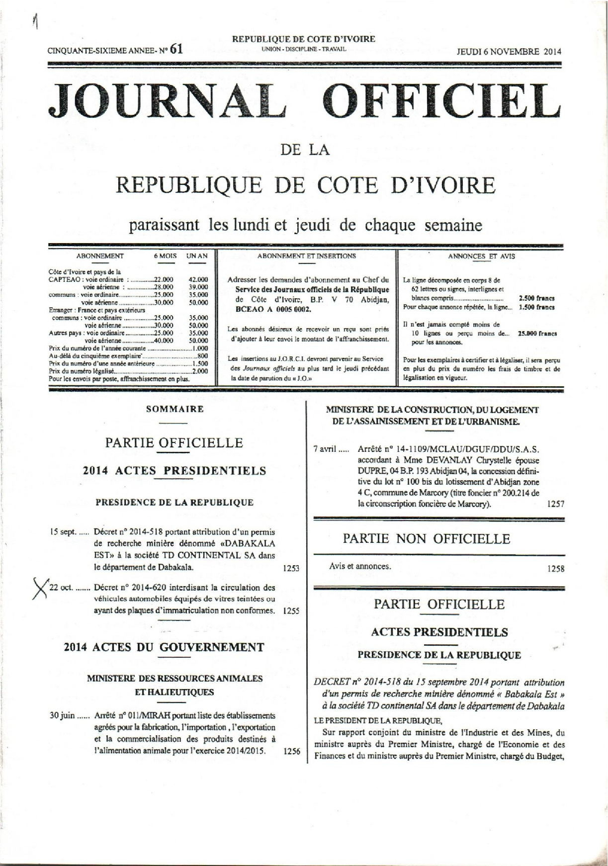 JO 2014-061