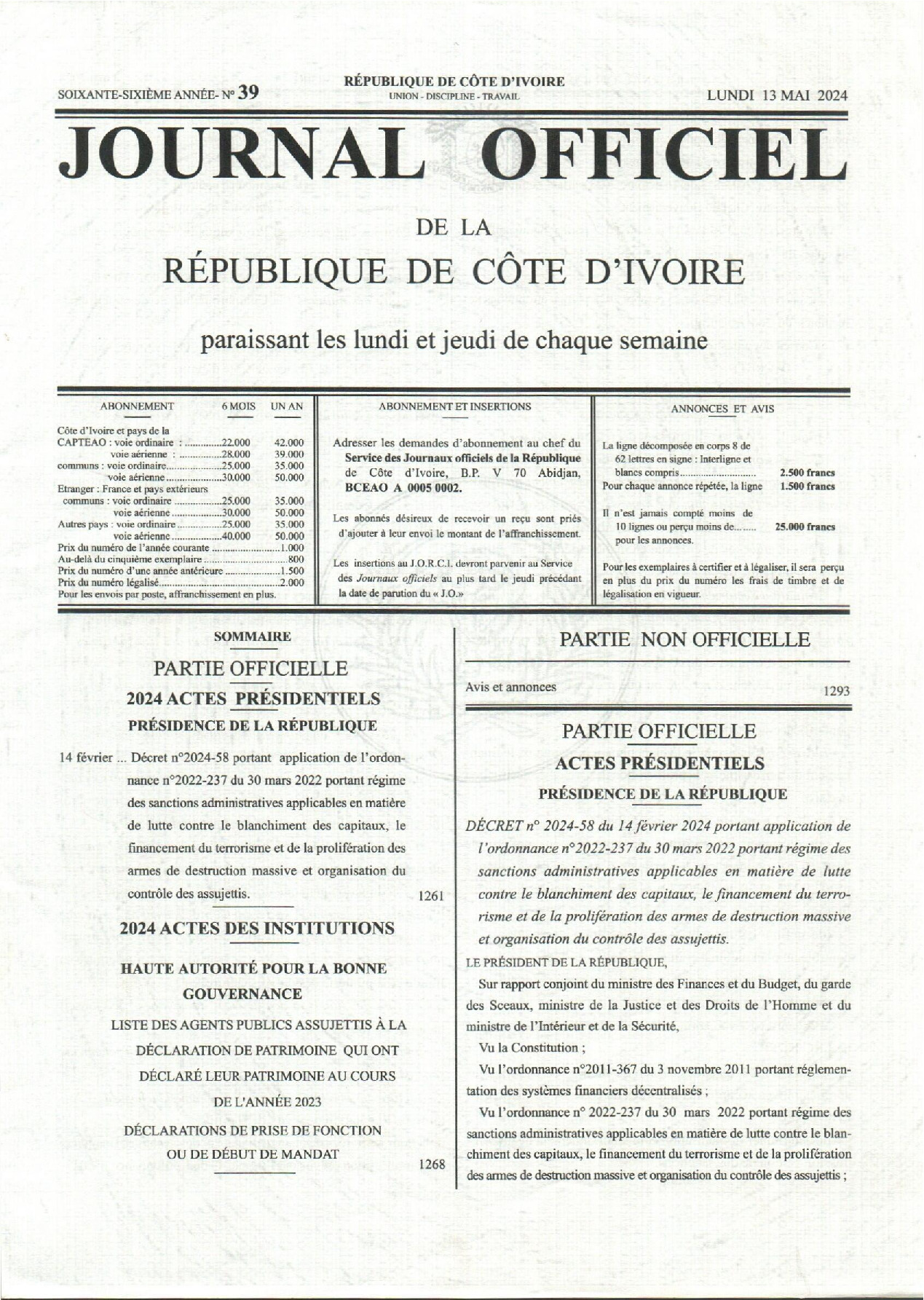 JO 2024-039