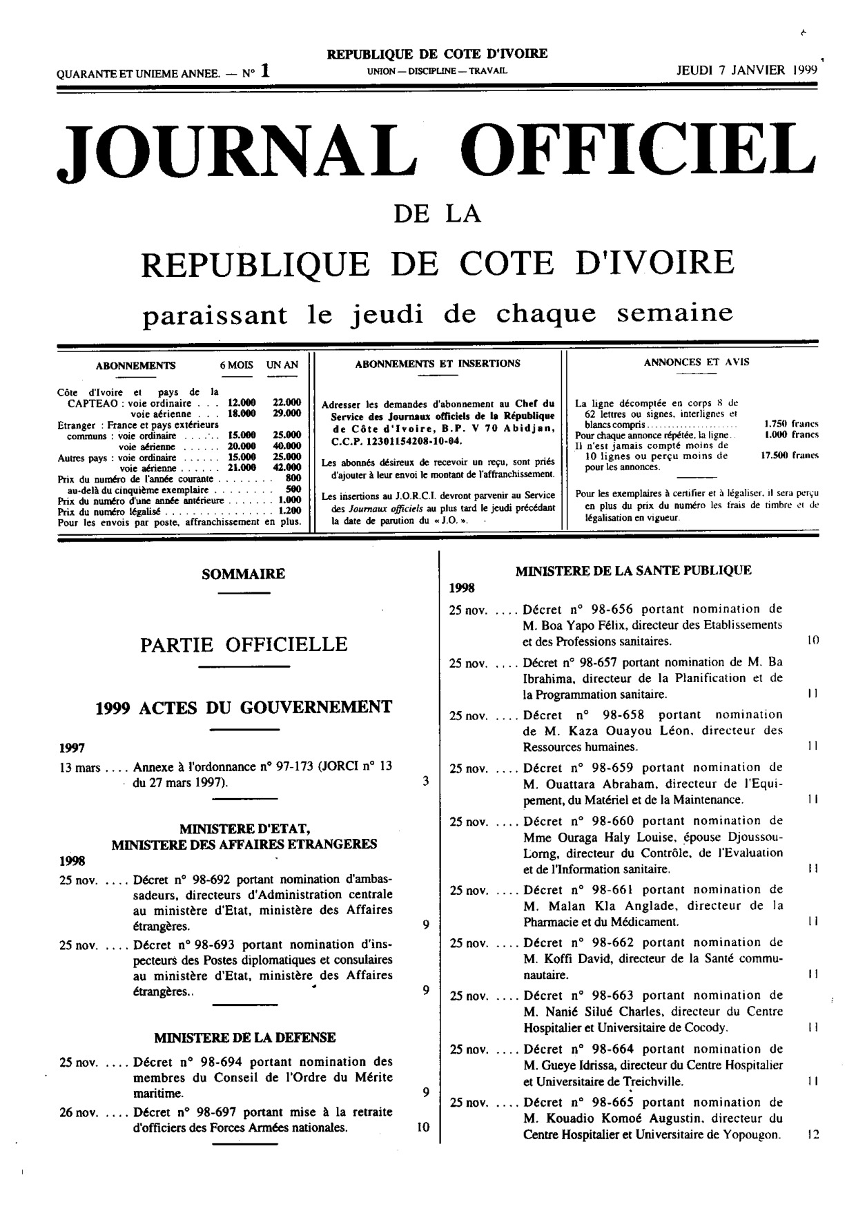 JO 1999-001
