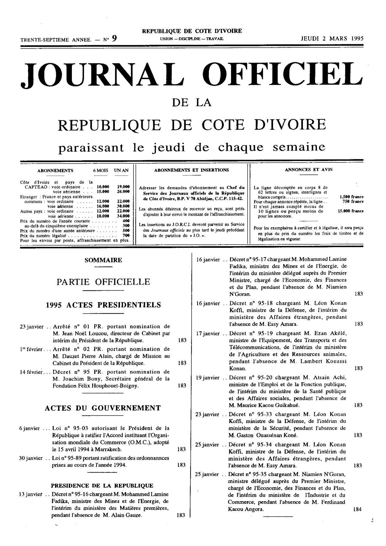JO 1995-009