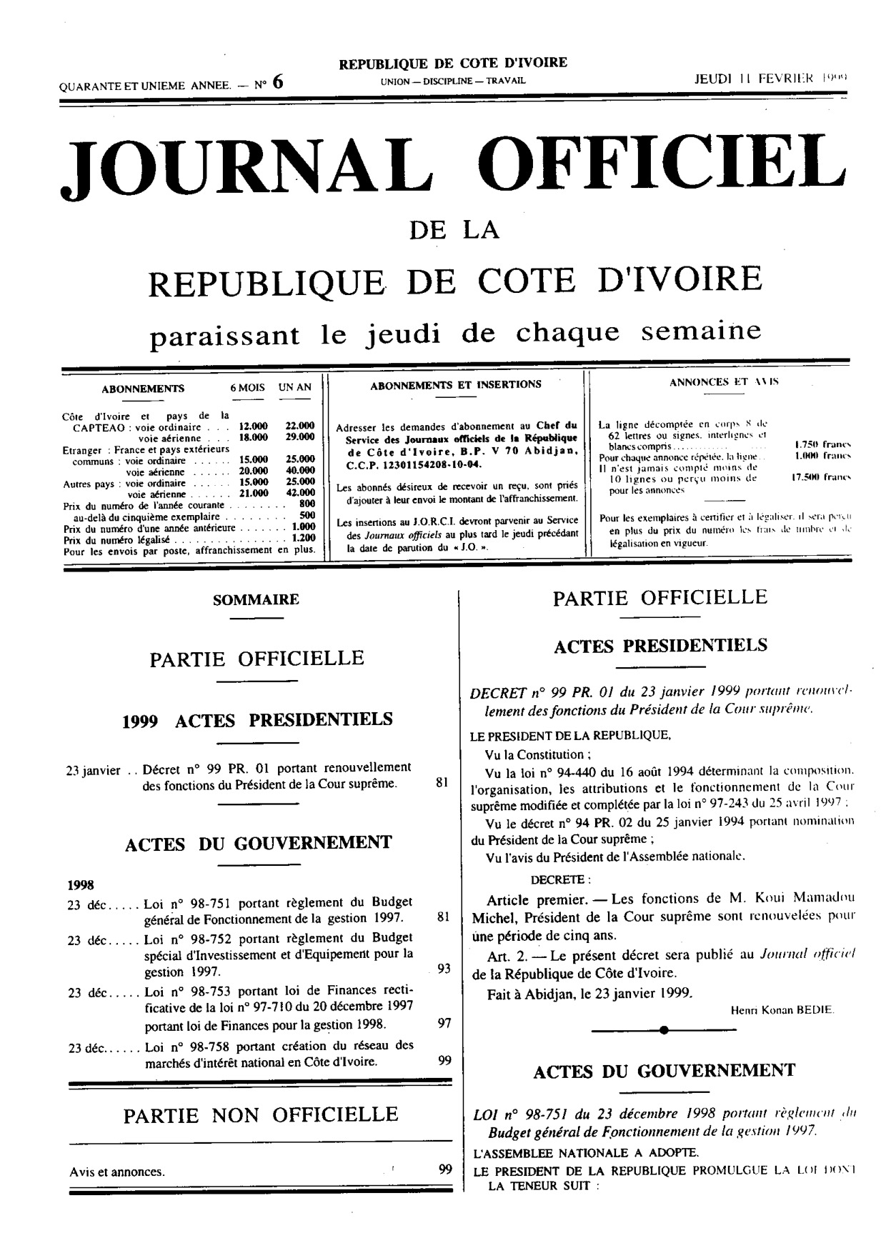 JO 1999-006