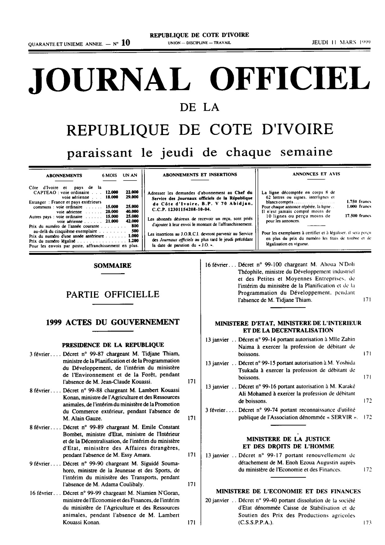 JO 1999-010