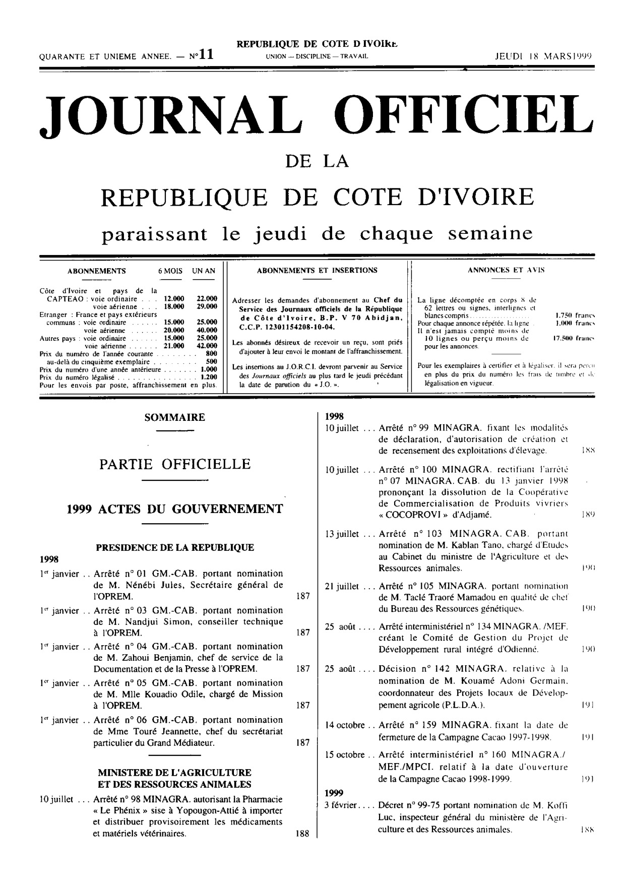 JO 1999-011