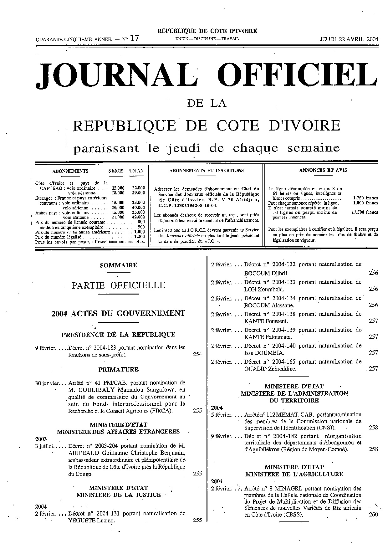 JO 2004-017