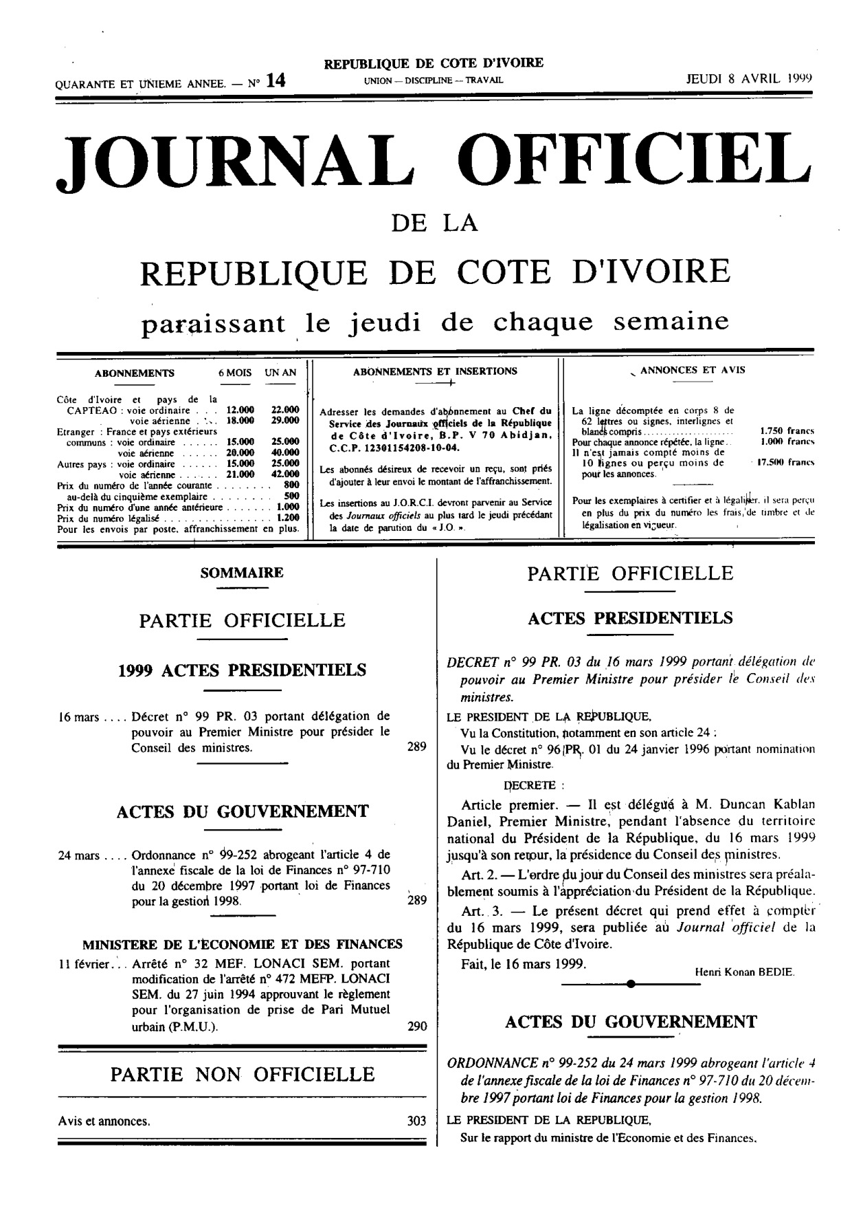 JO 1999-014