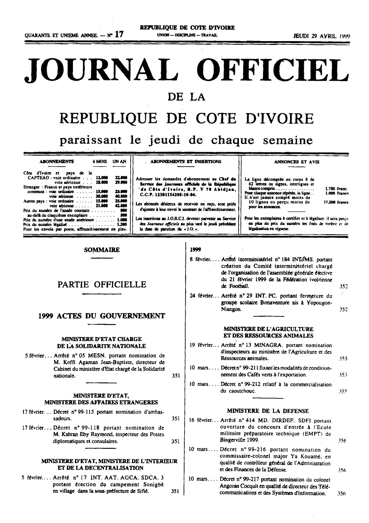JO 1999-017