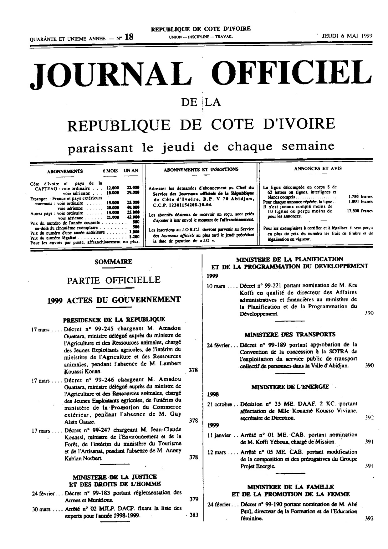 JO 1999-018