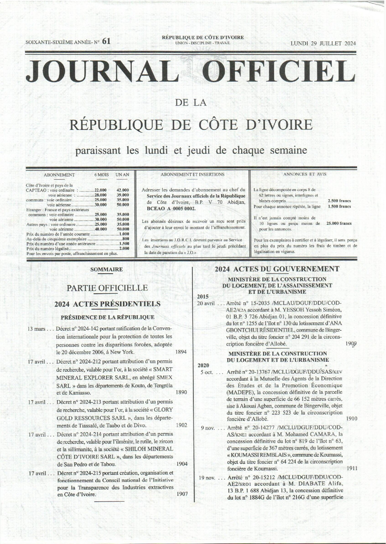 JO 2024-061