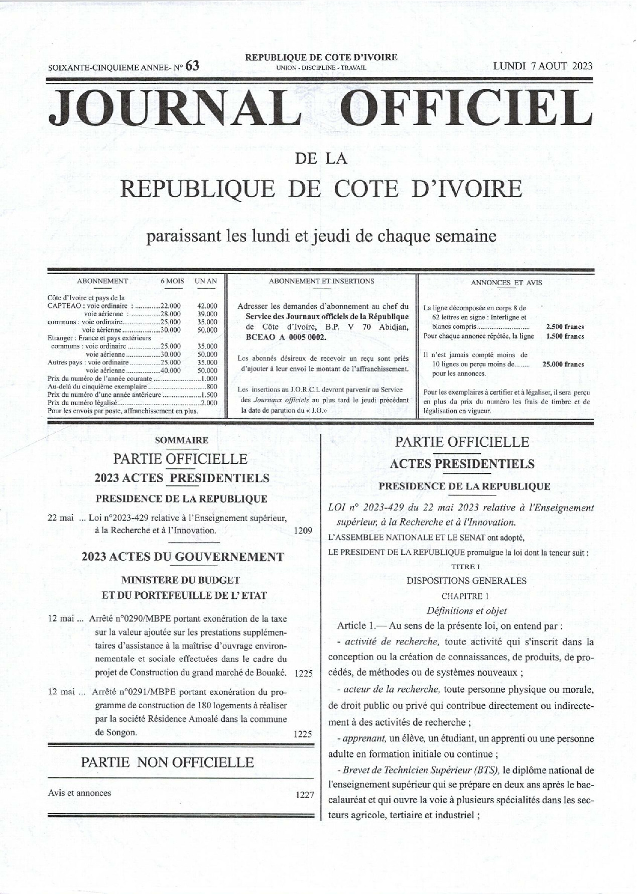 JO 2023-063
