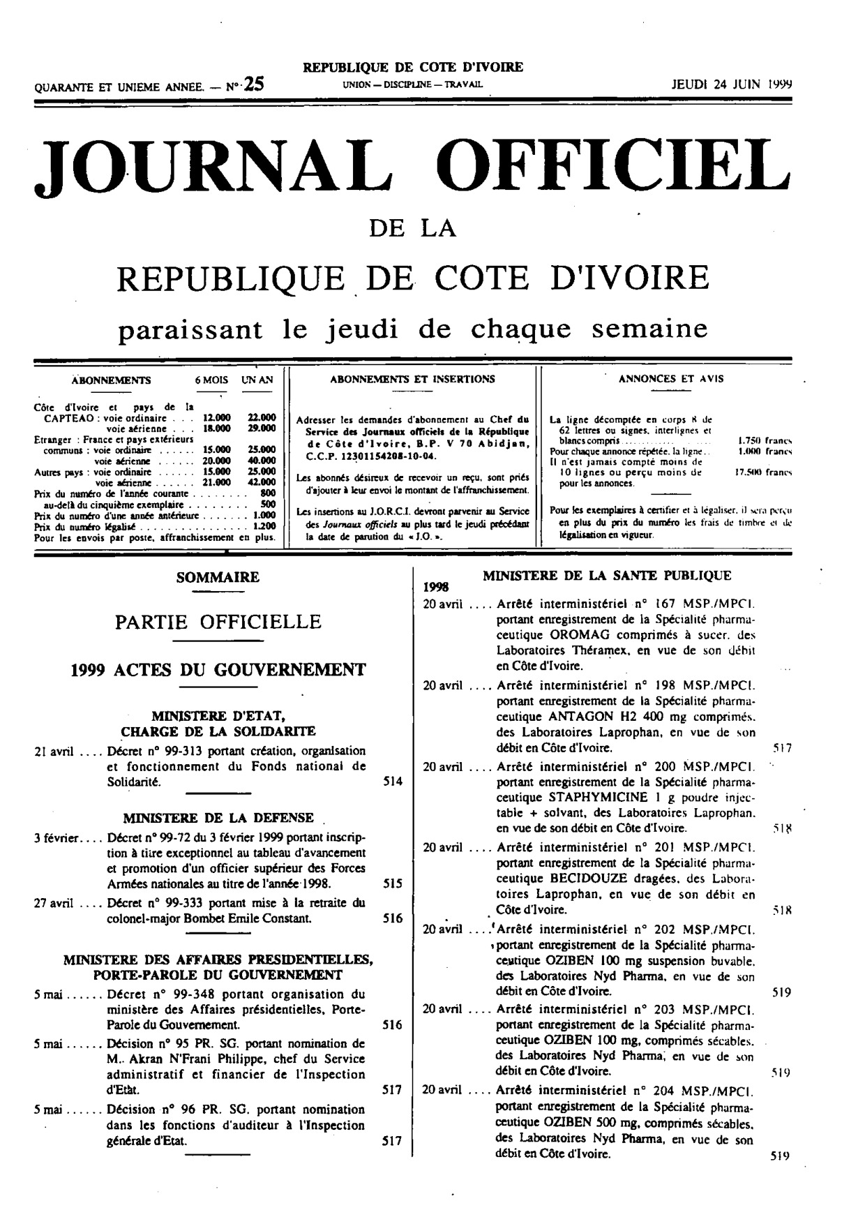 JO 1999-025