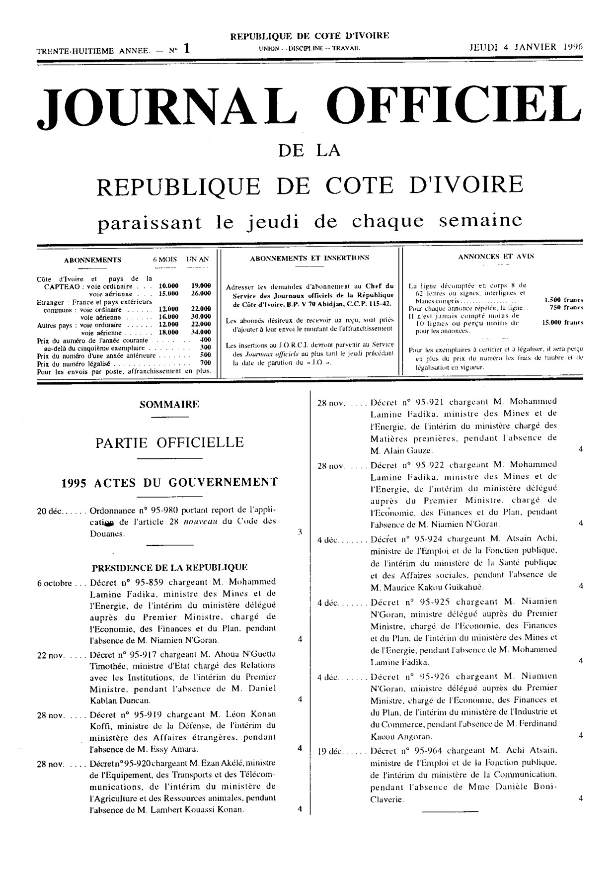 JO 1996-001