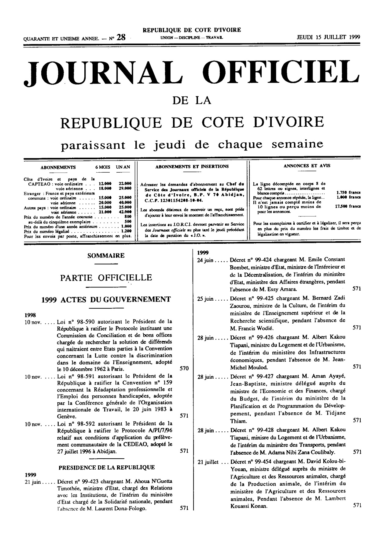 JO 1999-028