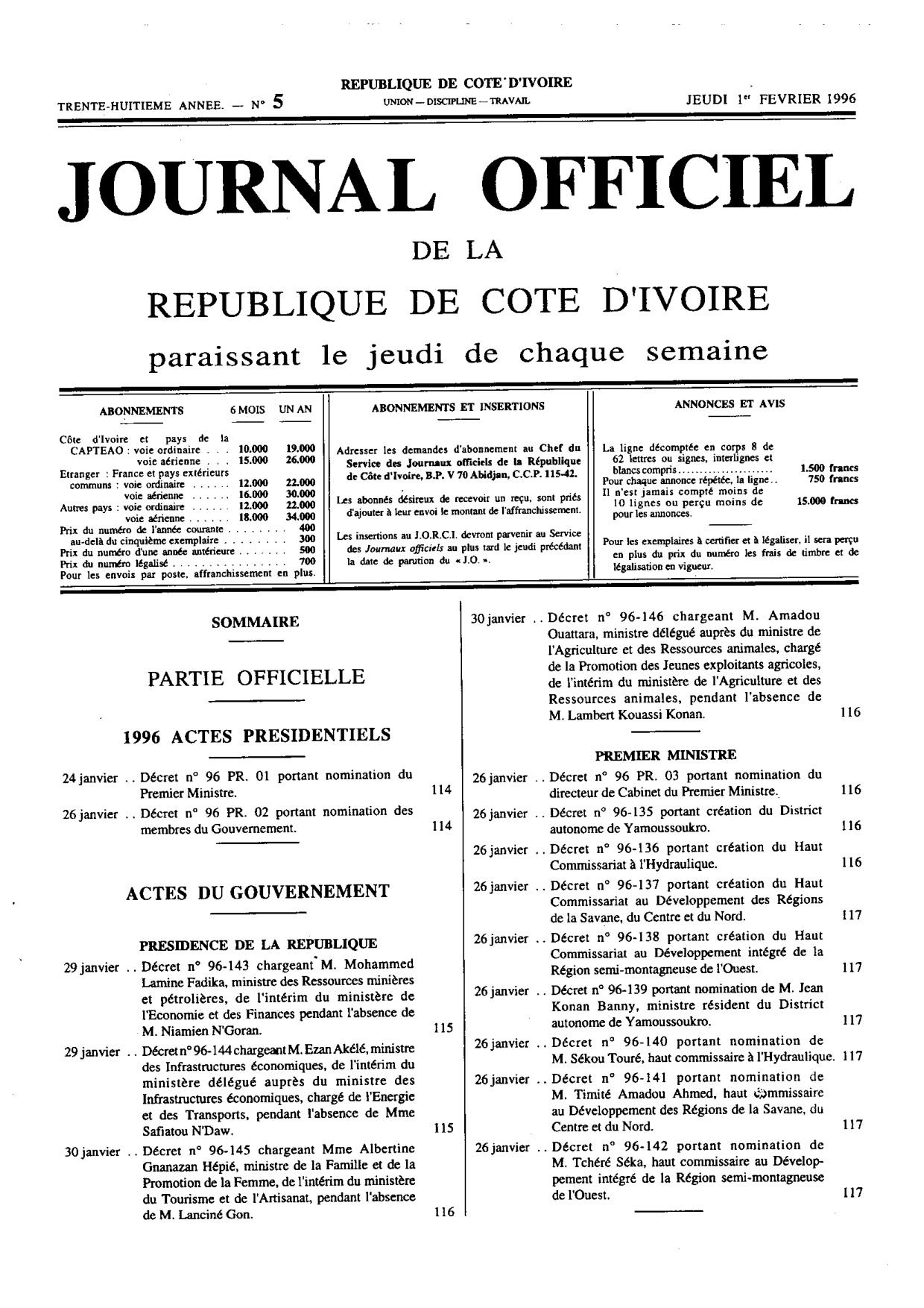 JO 1996-005