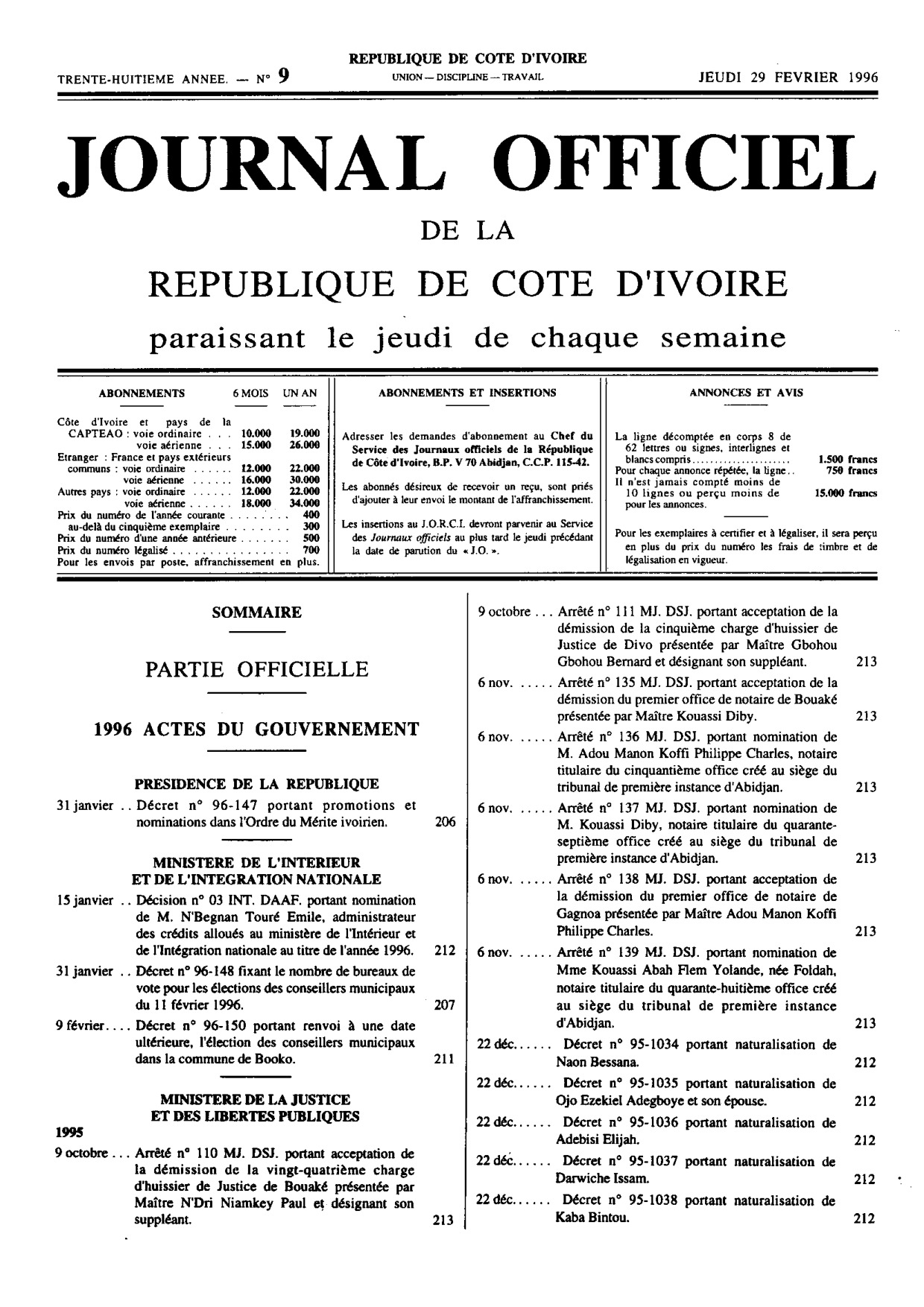 JO 1996-009