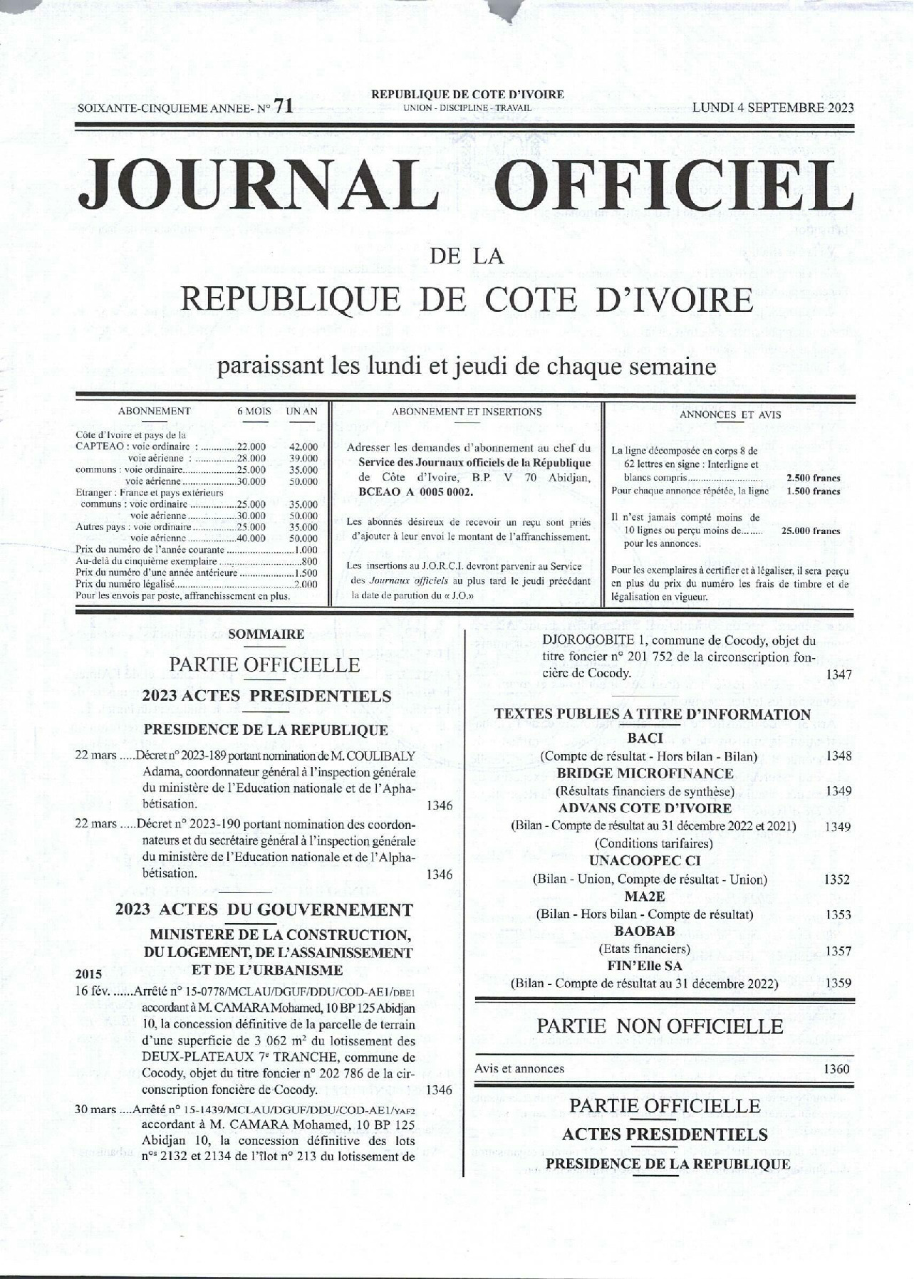 JO 2023-071