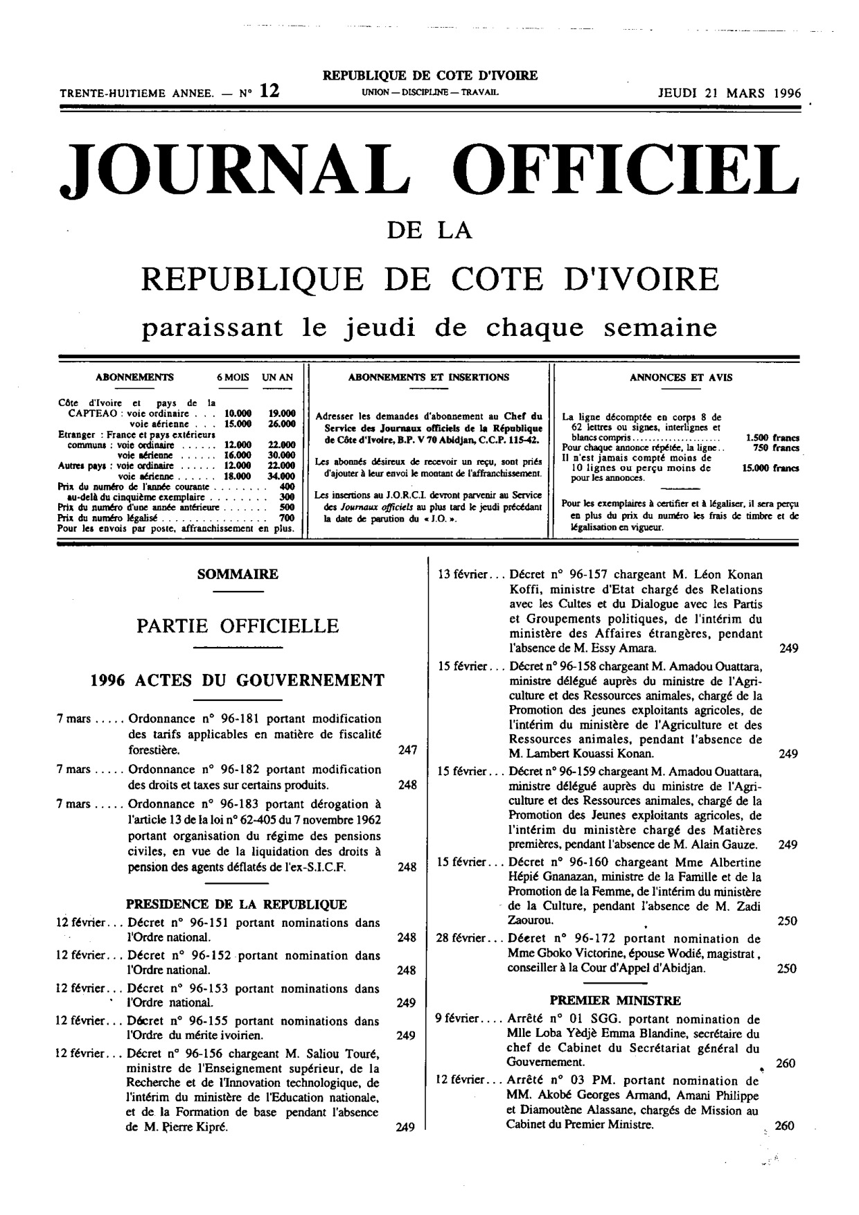 JO 1996-012