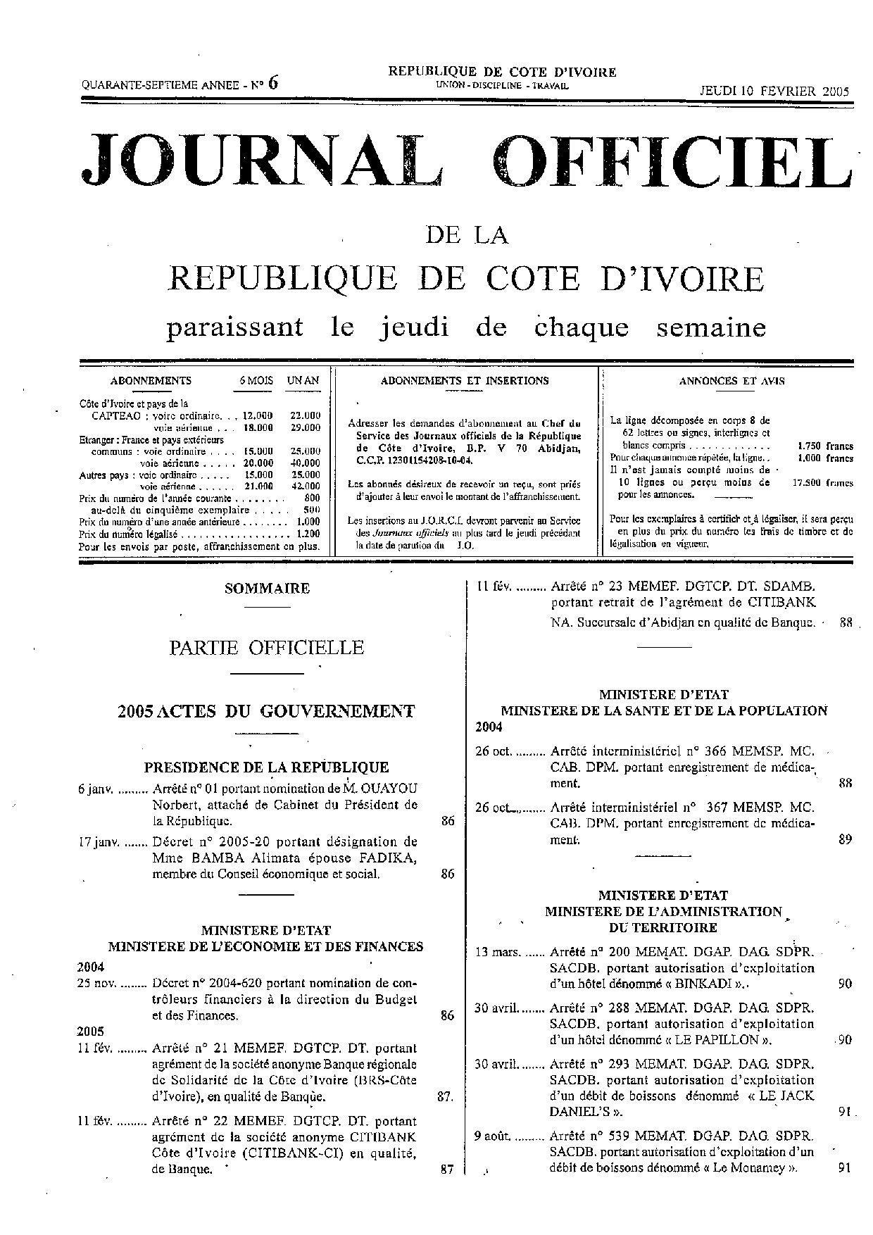 JO 2005-006
