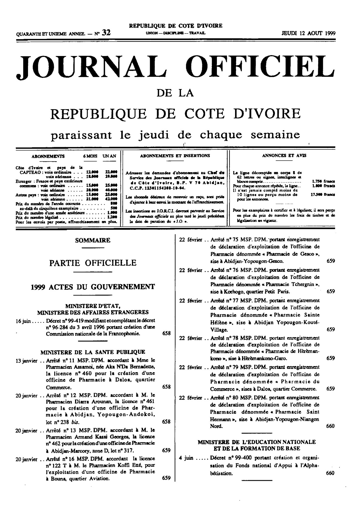 JO 1999-032