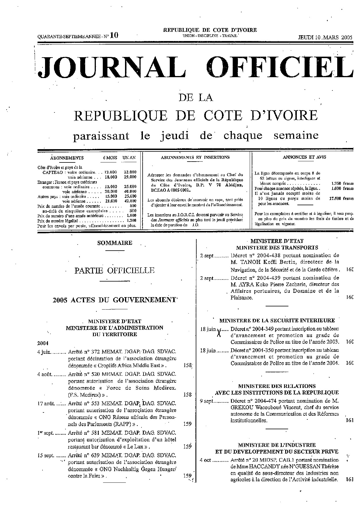 JO 2005-010