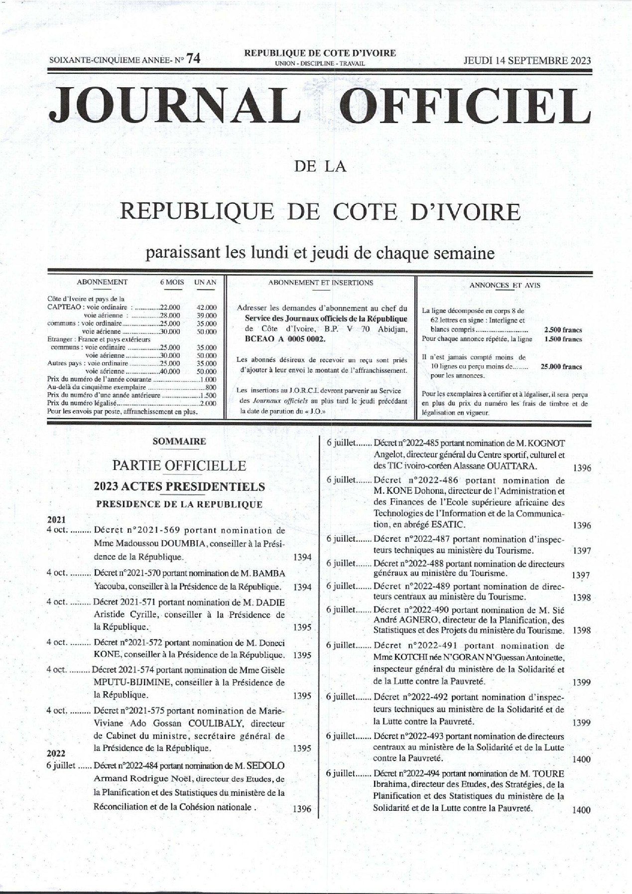 JO 2023-074