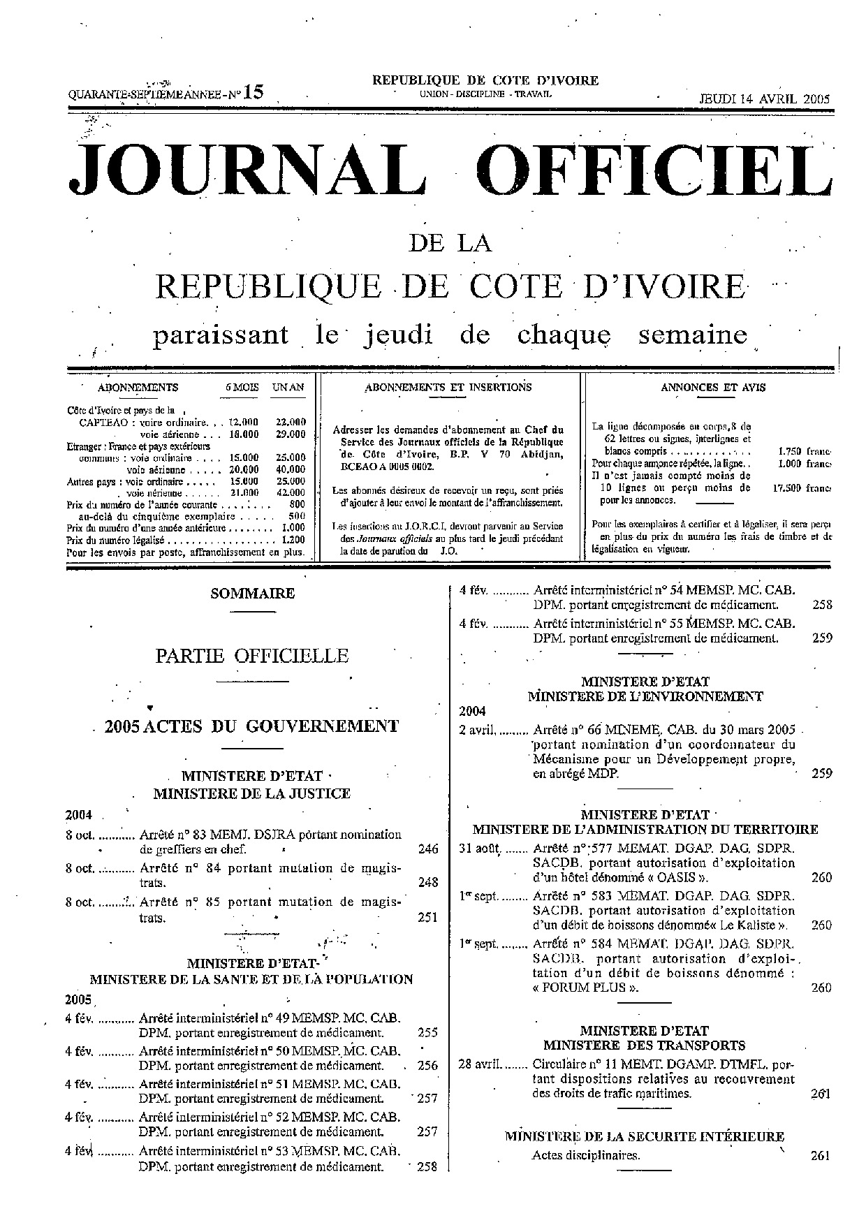 JO 2005-015