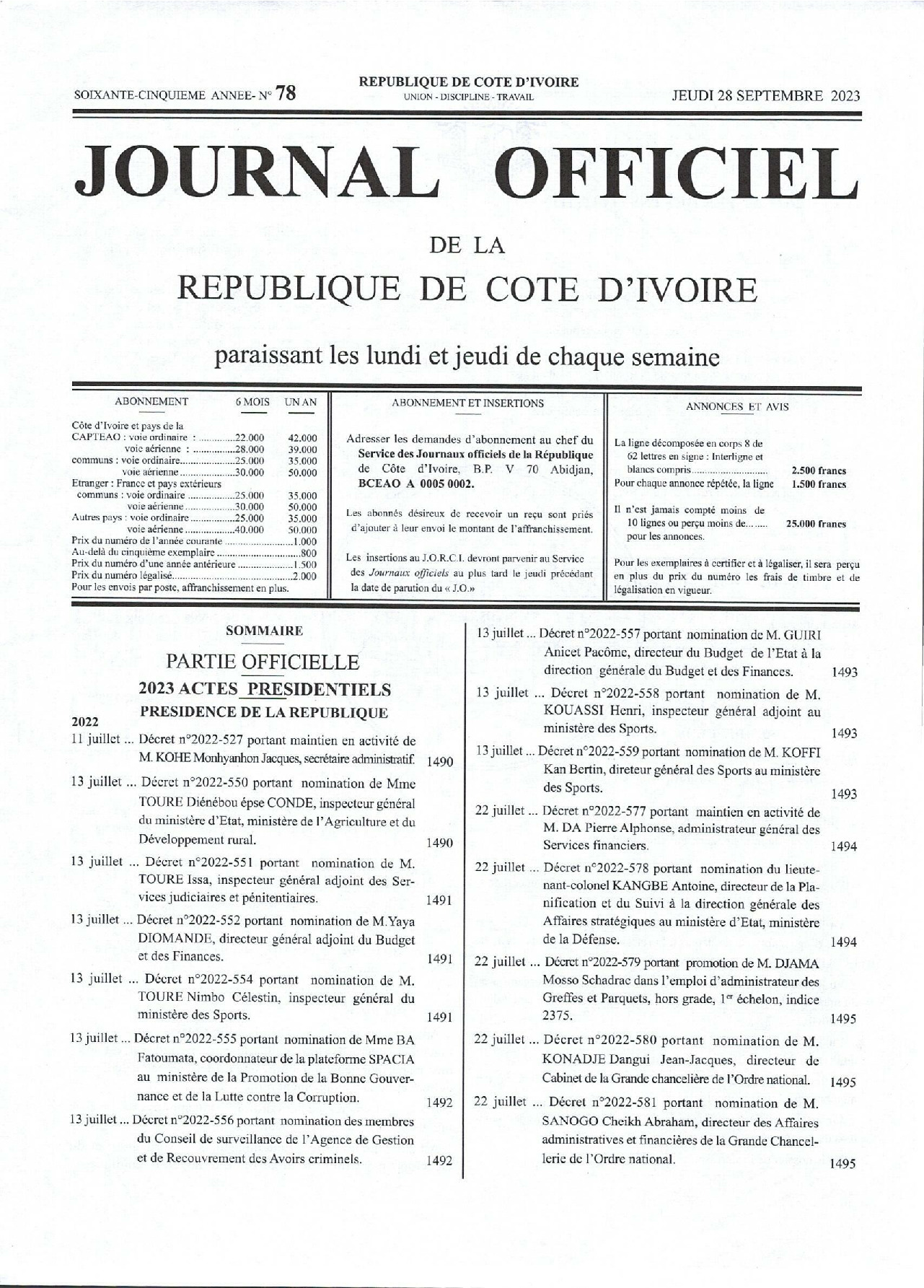 JO 2023-078