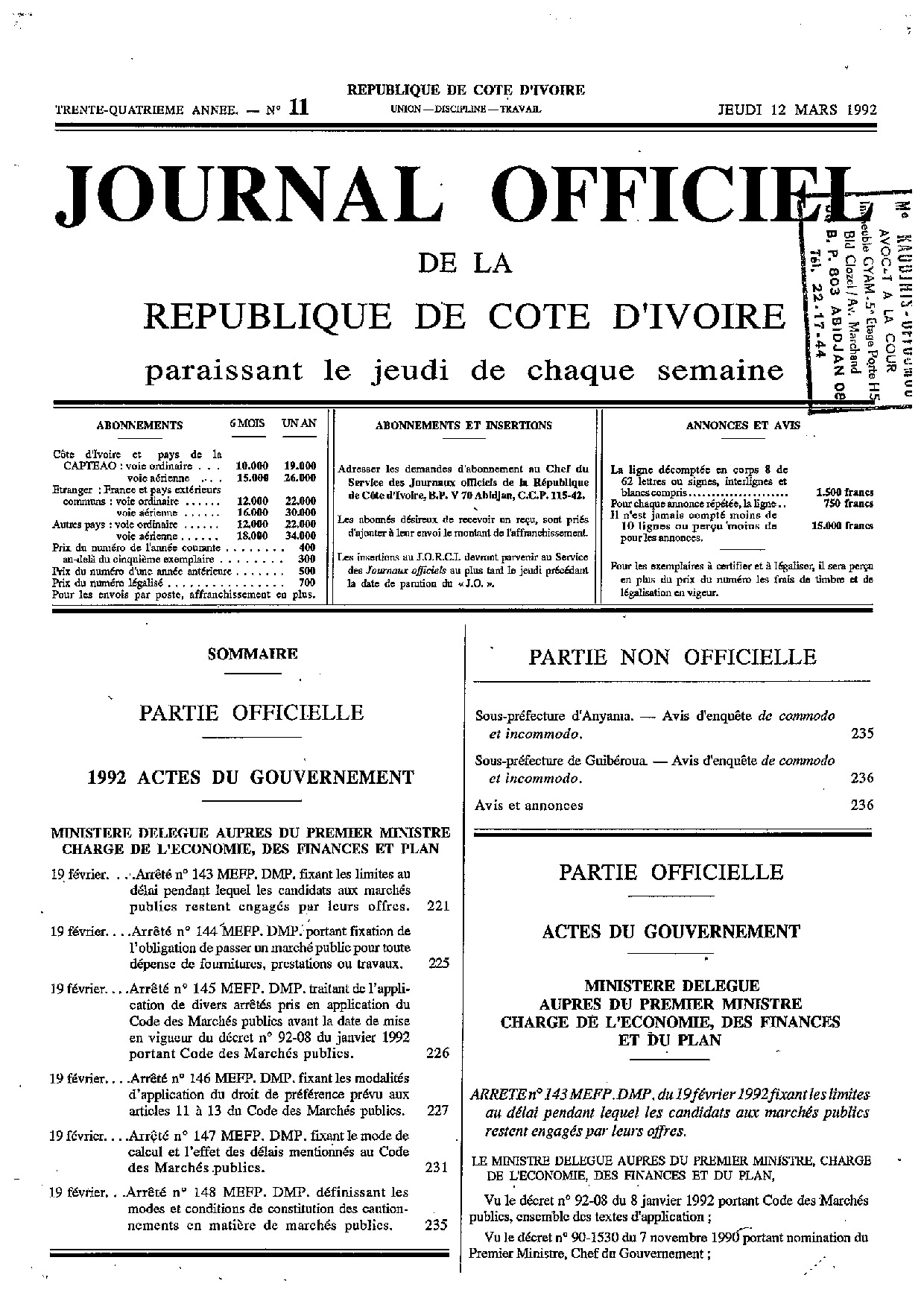 JO 1992-011