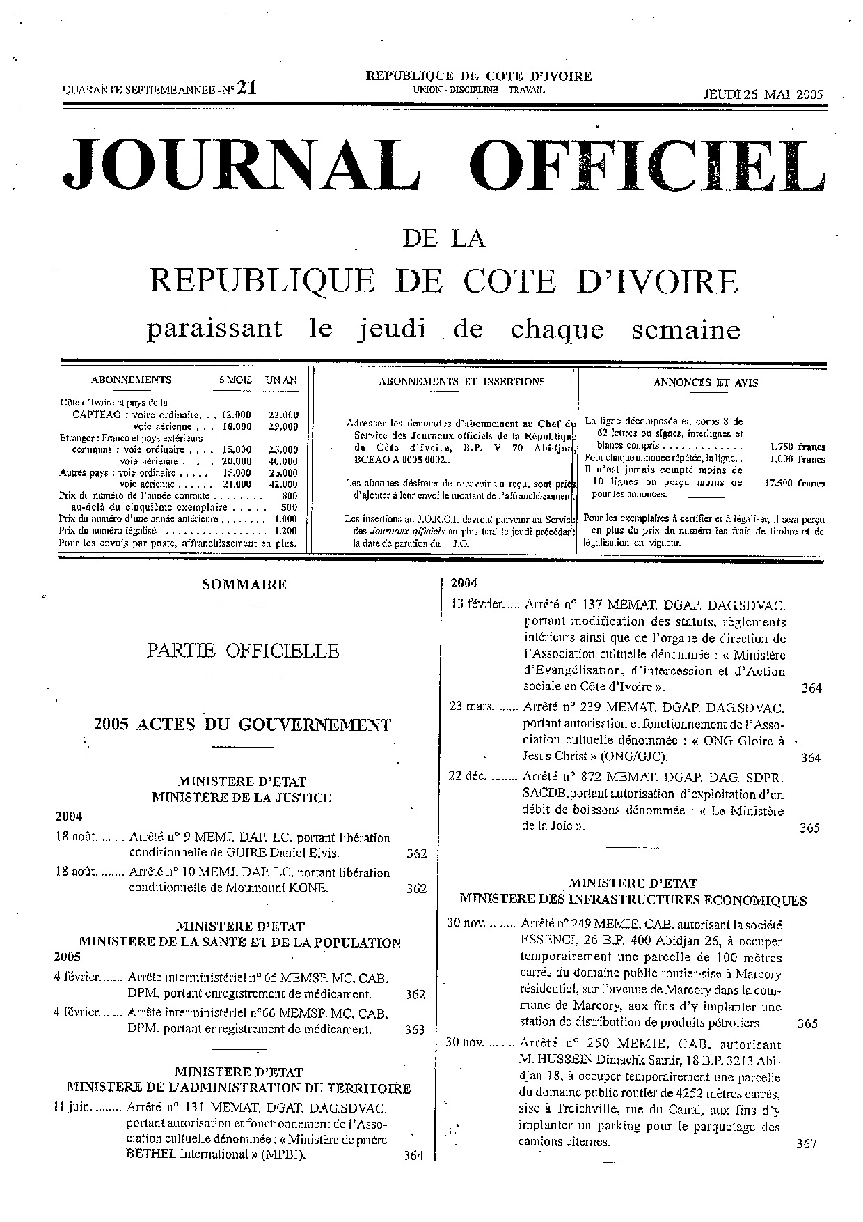 JO 2005-021
