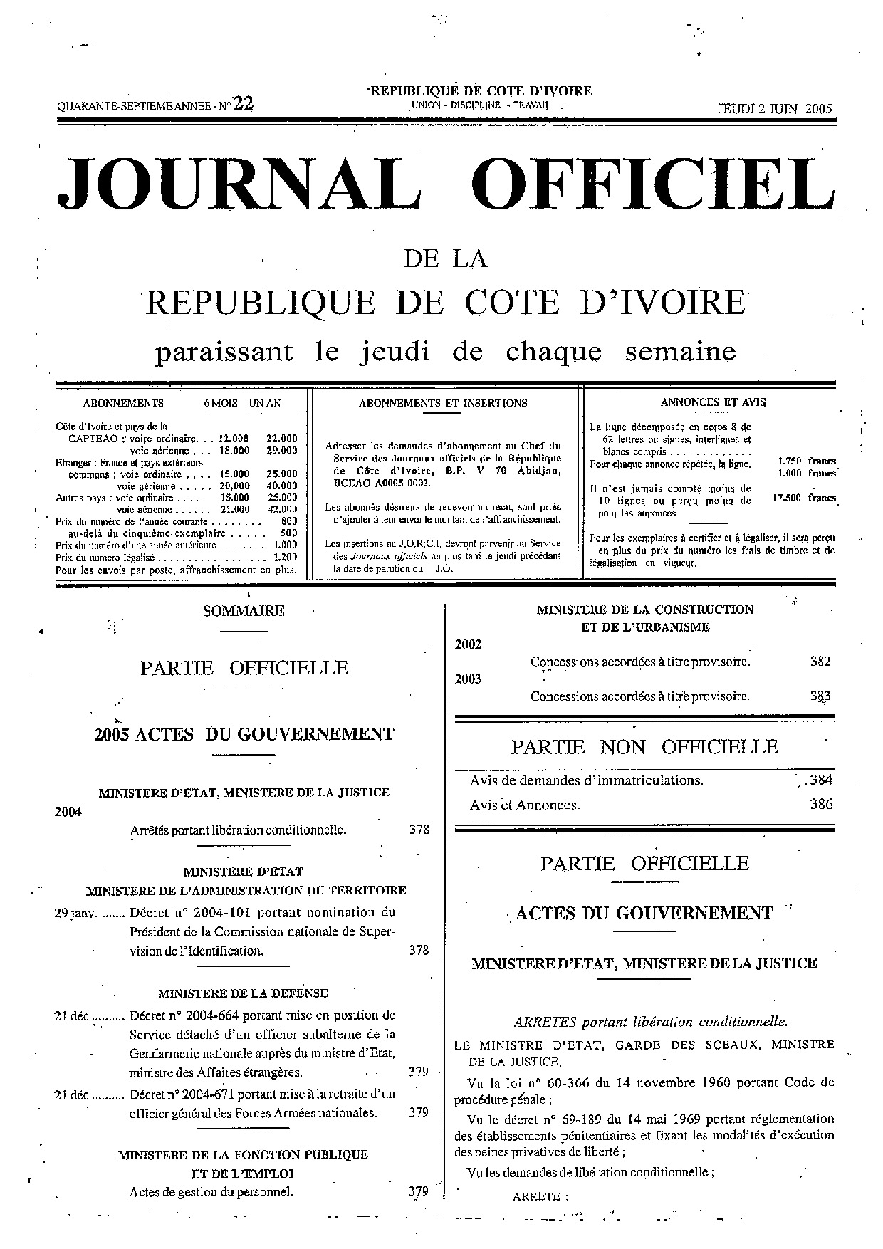 JO 2005-022