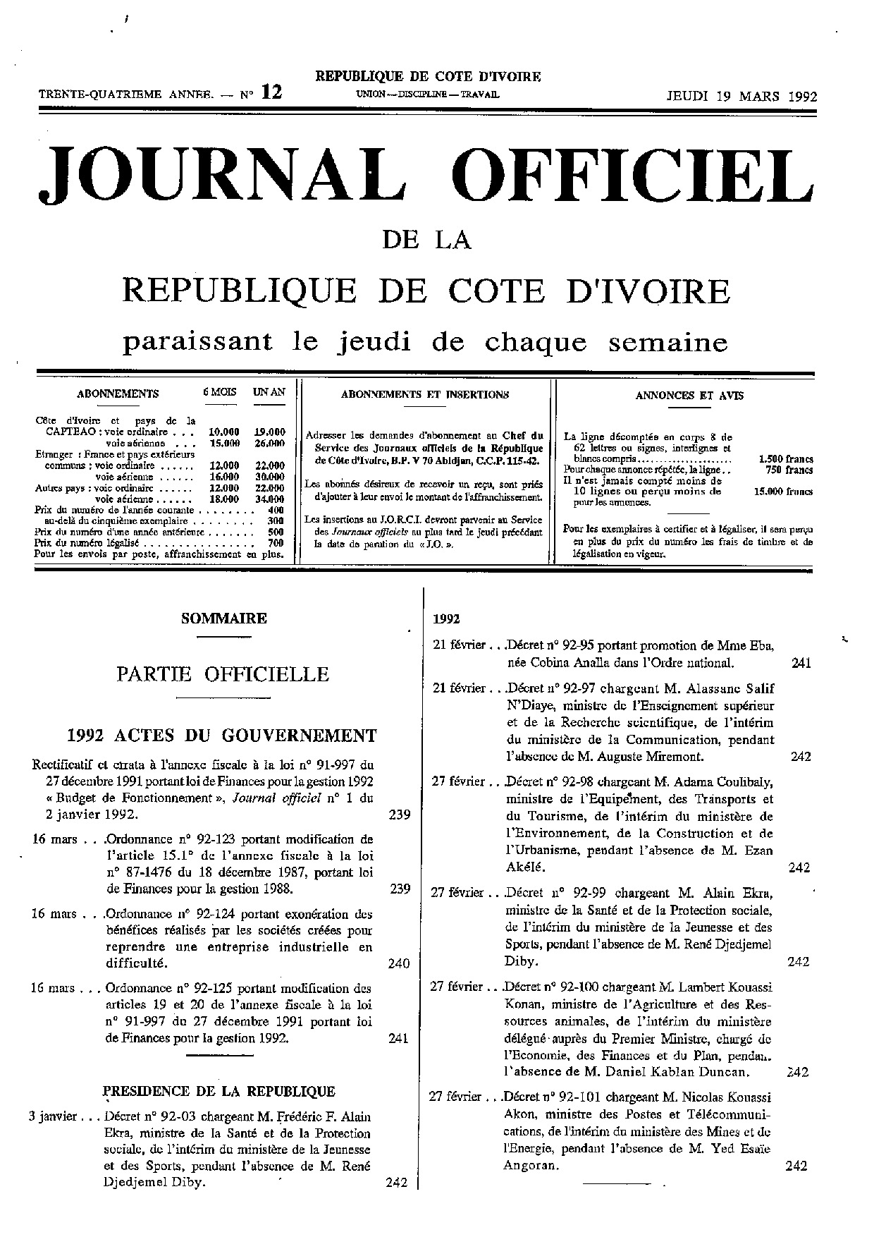 JO 1992-012