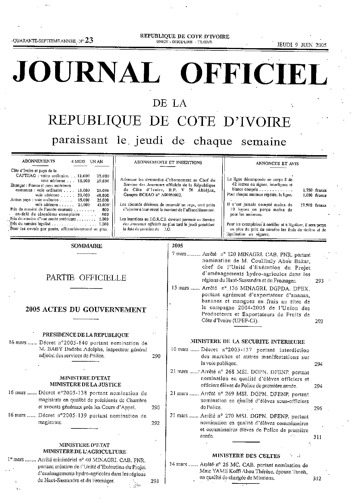 JO 2005-023
