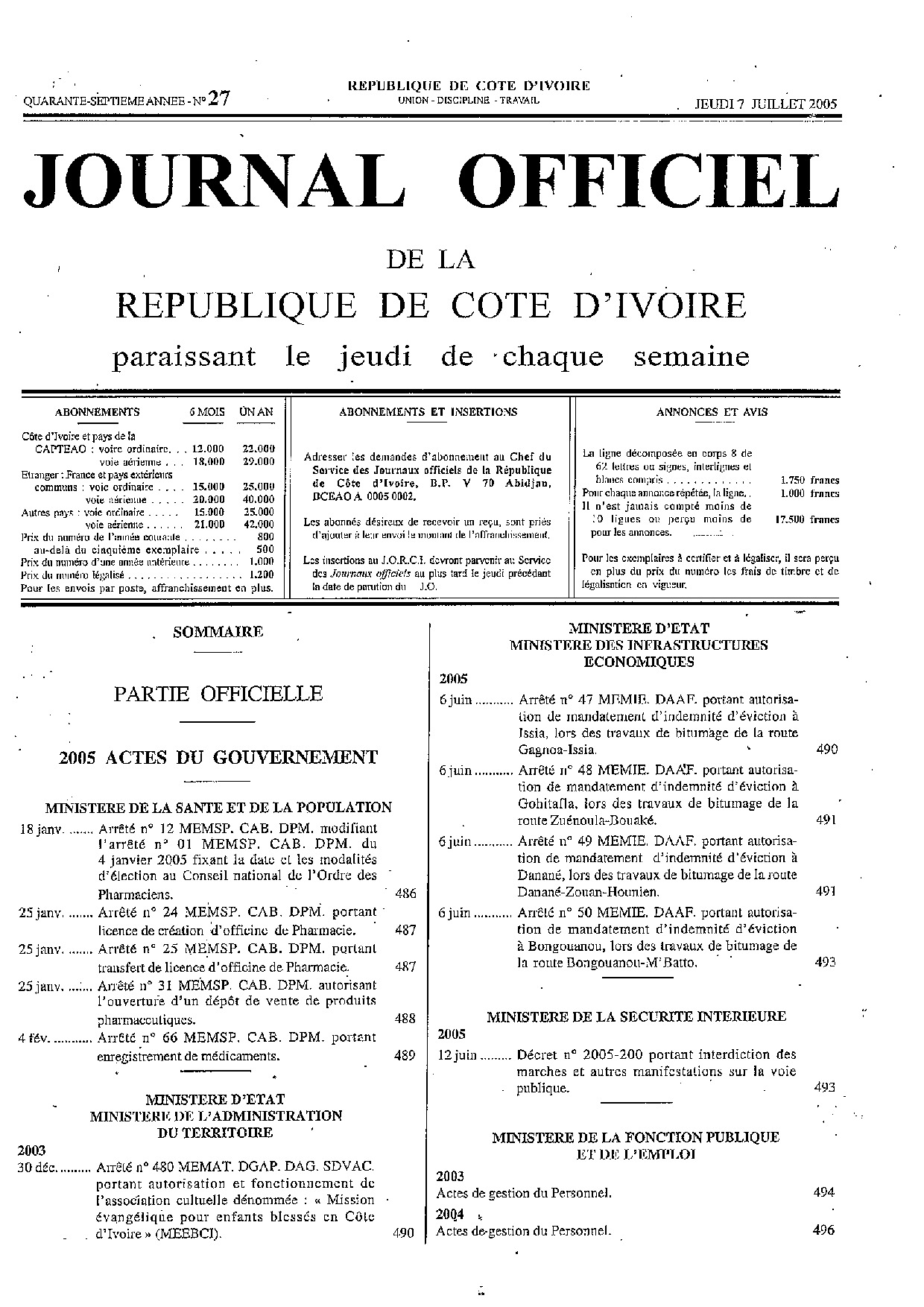 JO 2005-027