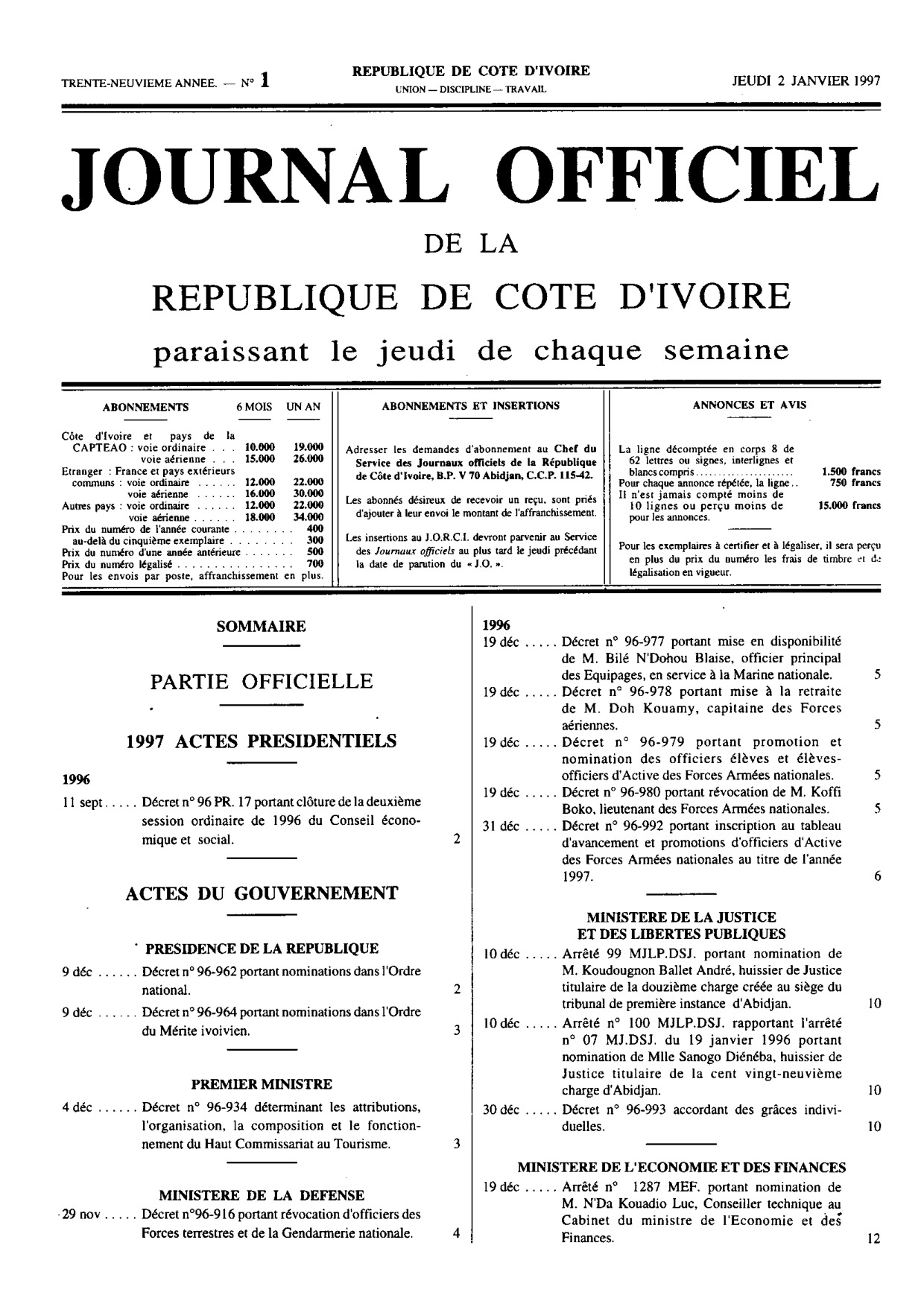 JO 1997-001