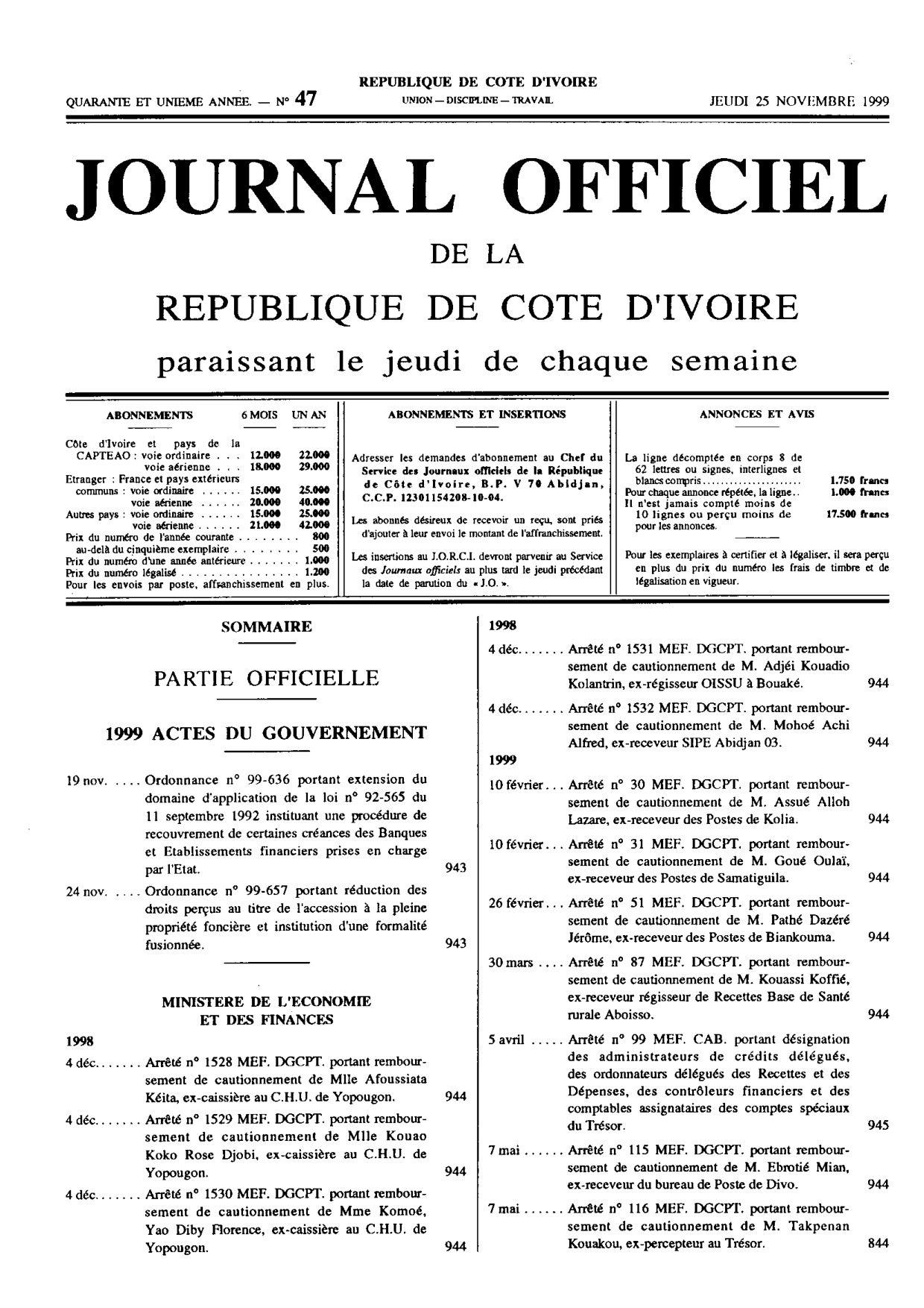 JO 1999-047