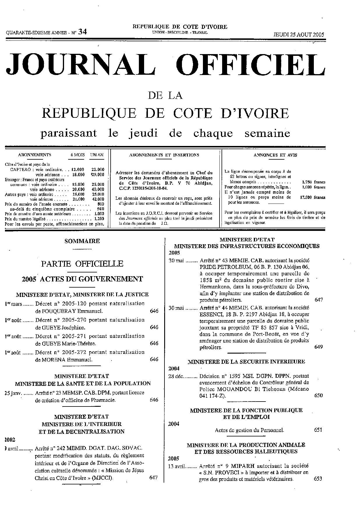 JO 2005-034