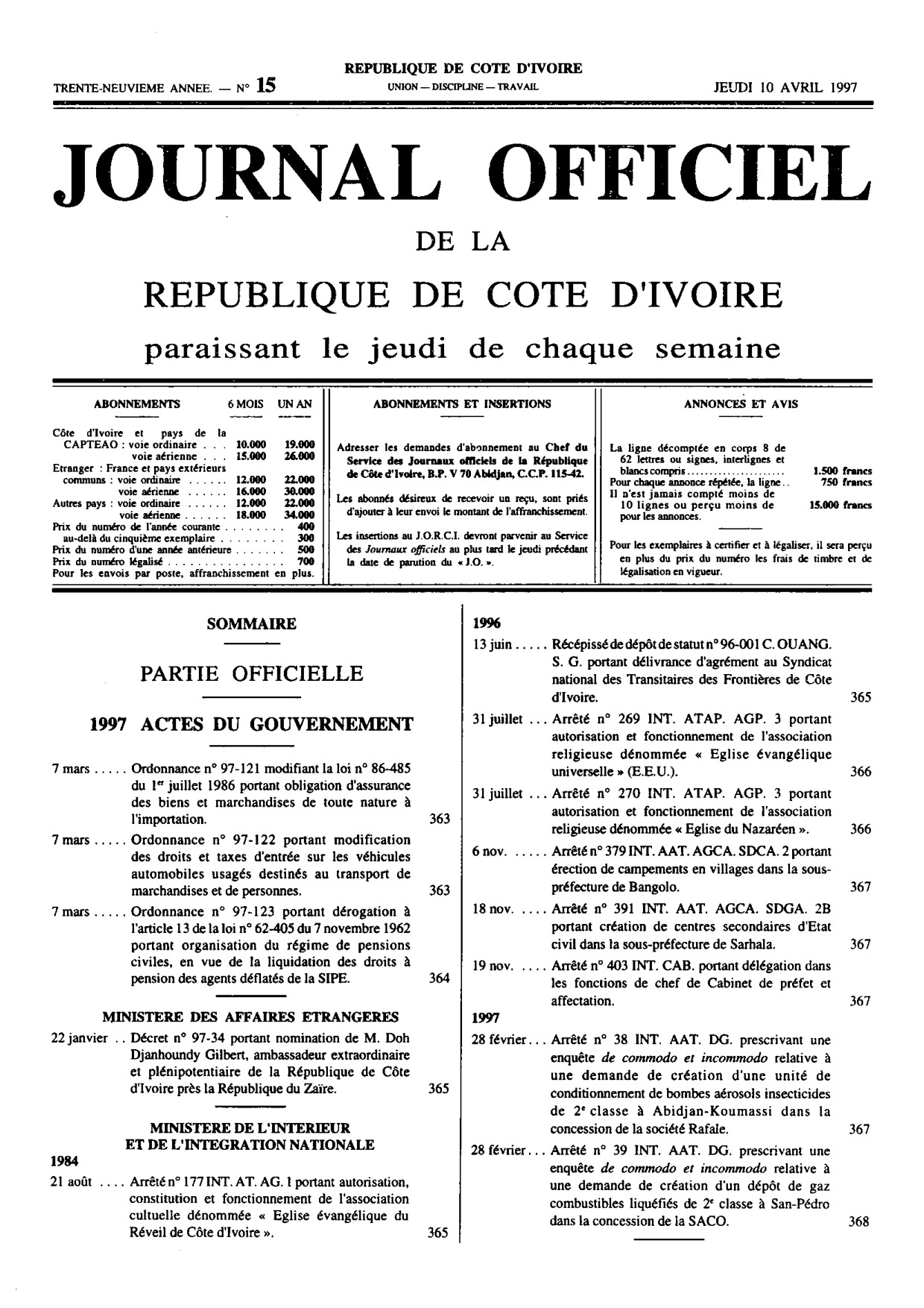 JO 1997-015