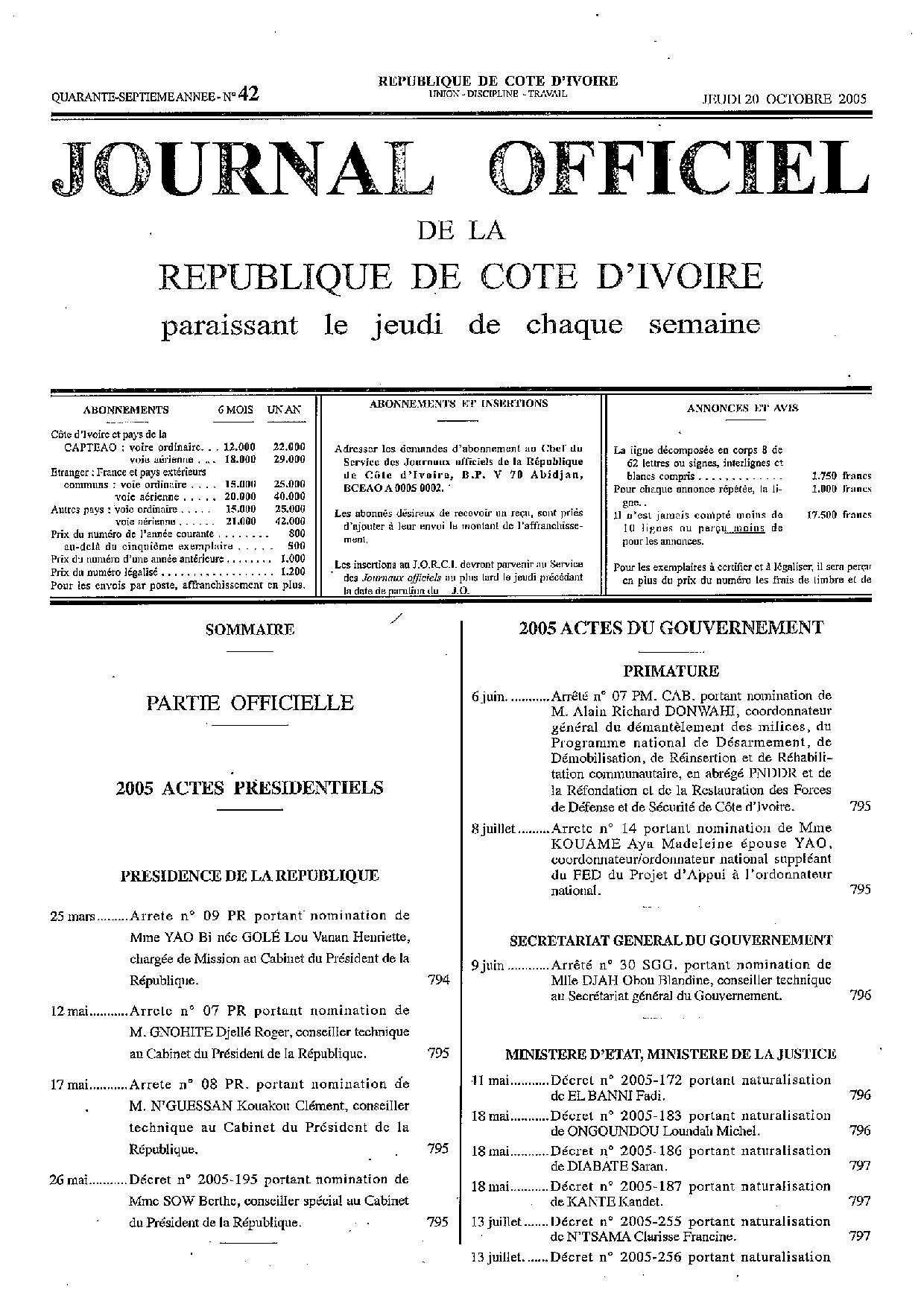 JO 2005-042