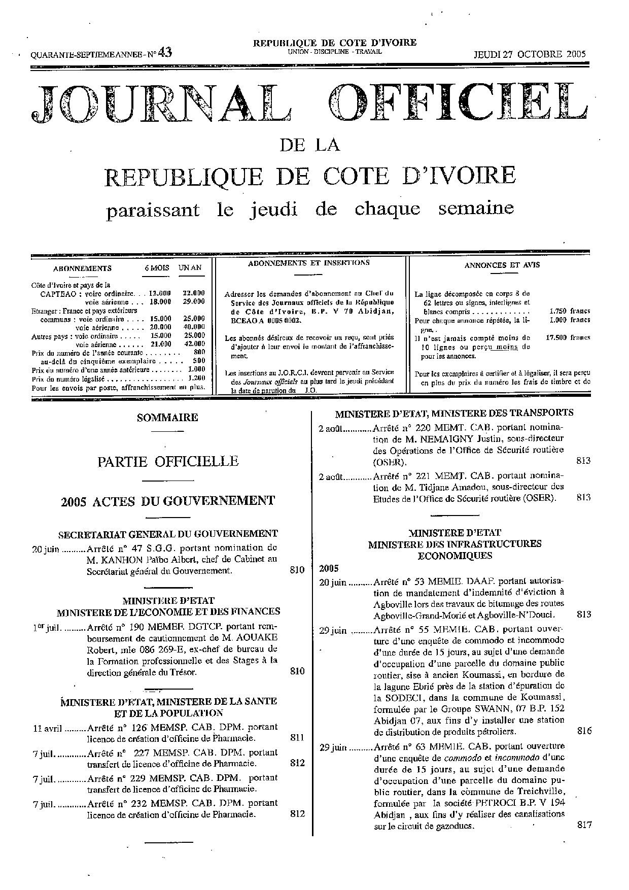 JO 2005-043