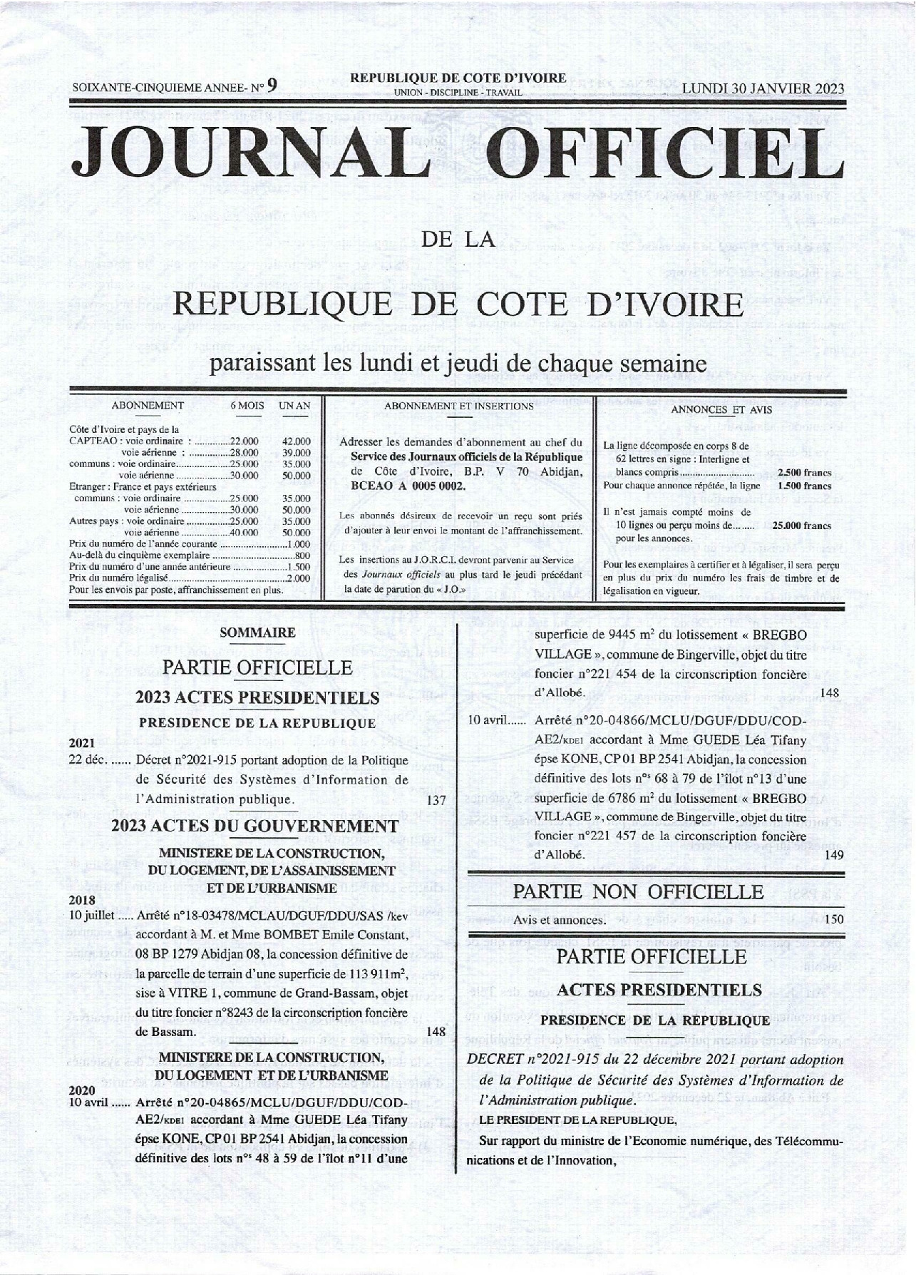 JO 2023-009
