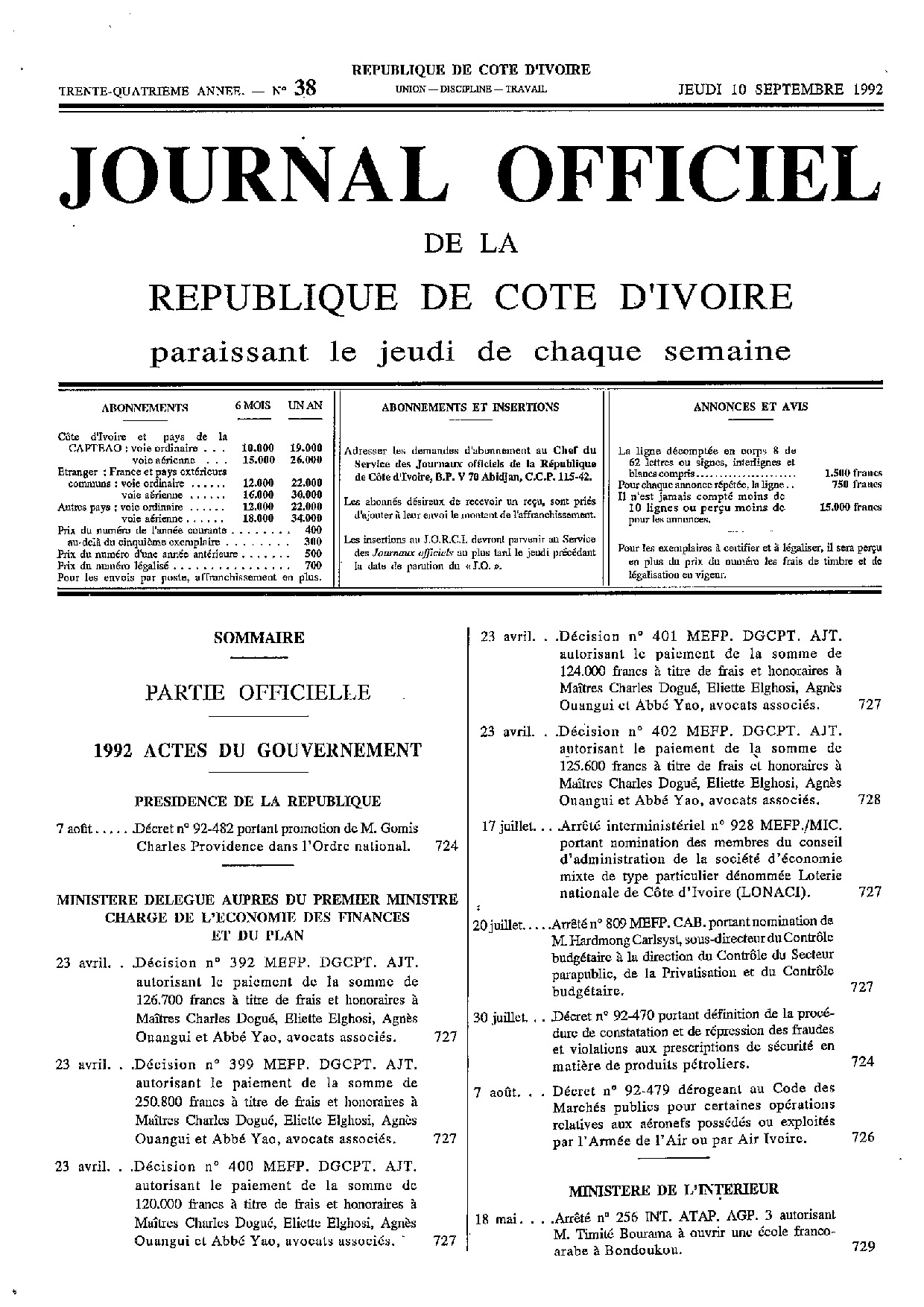JO 1992-038